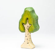 Hand Carved Wooden Birch Tree