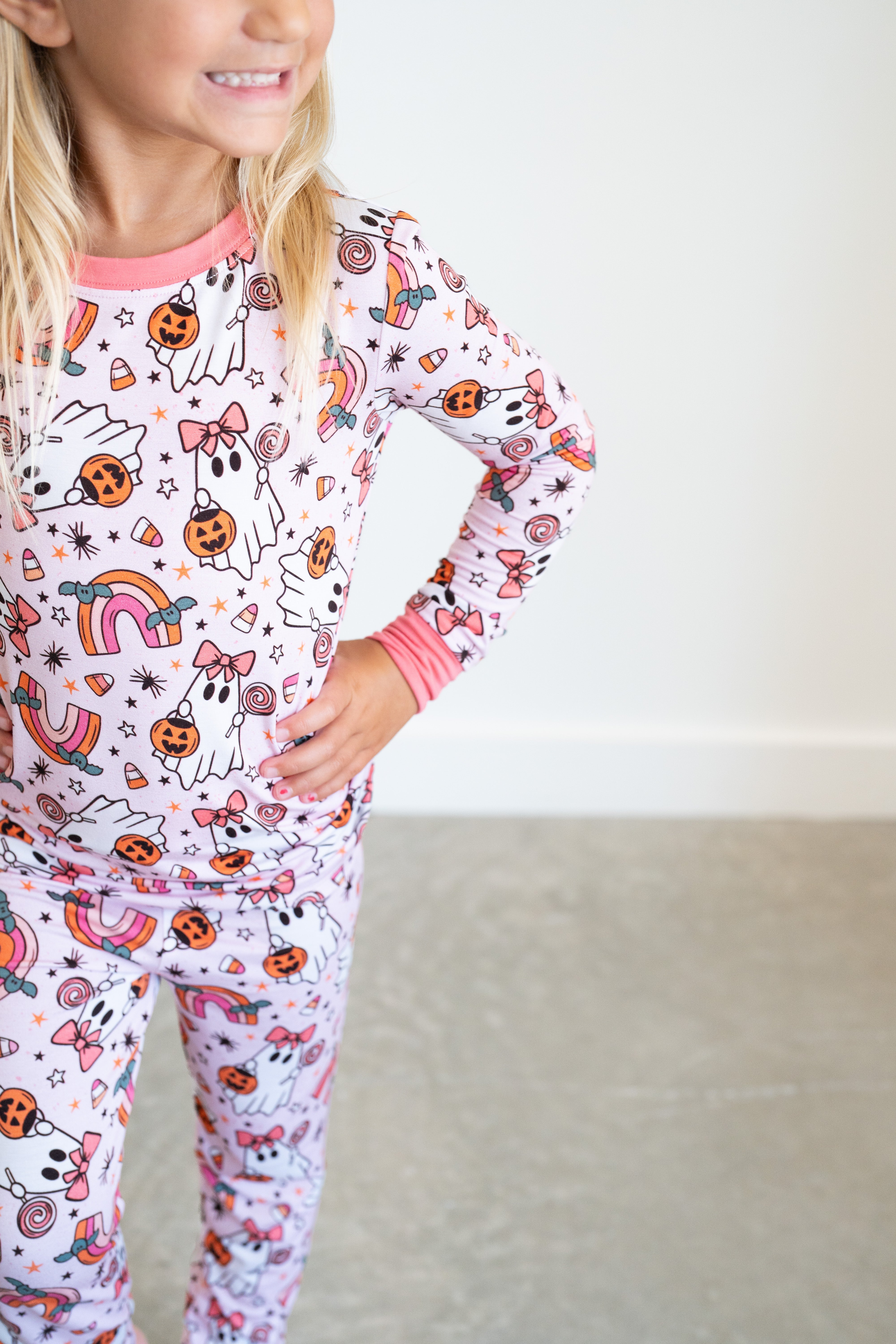 Spooky Sweet Ghosts | Two Piece Pajama Set