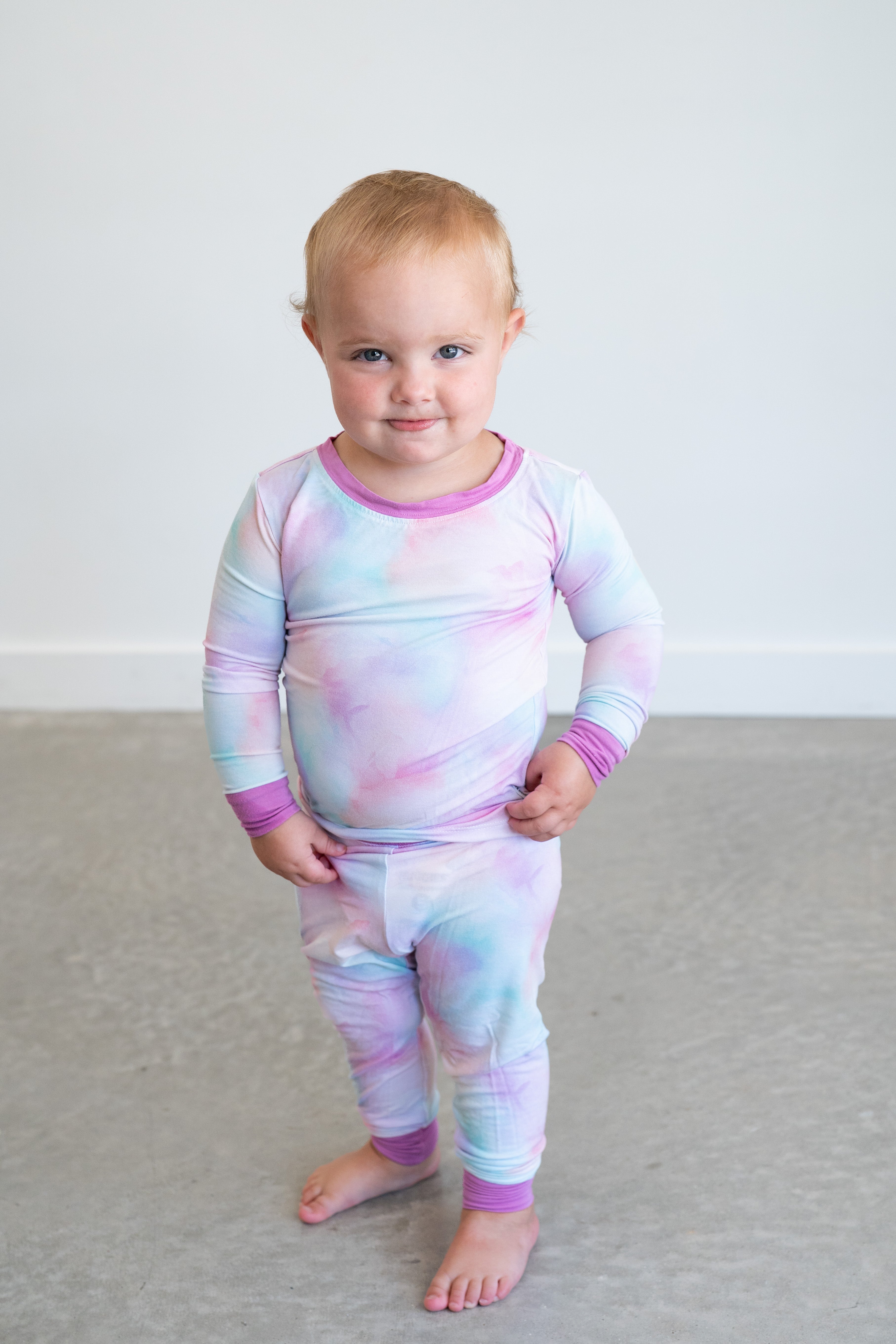 Cotton Candy Tie Dye | Two-piece Pajama Set