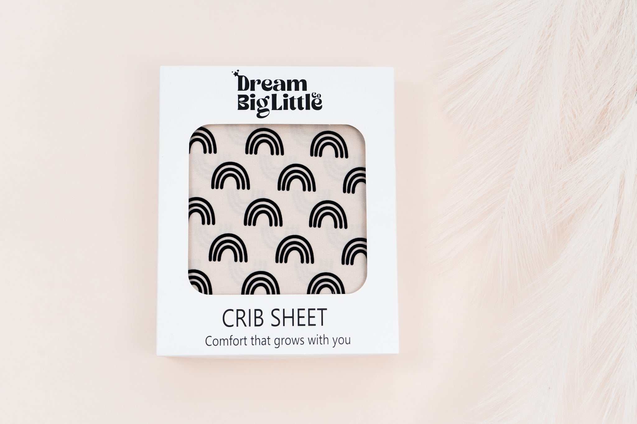 Simple Rainbow Dream Crib Sheet