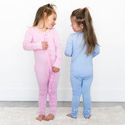 Lillian Trisomy 18 Blue Bamboo Convertible Footie (restock)