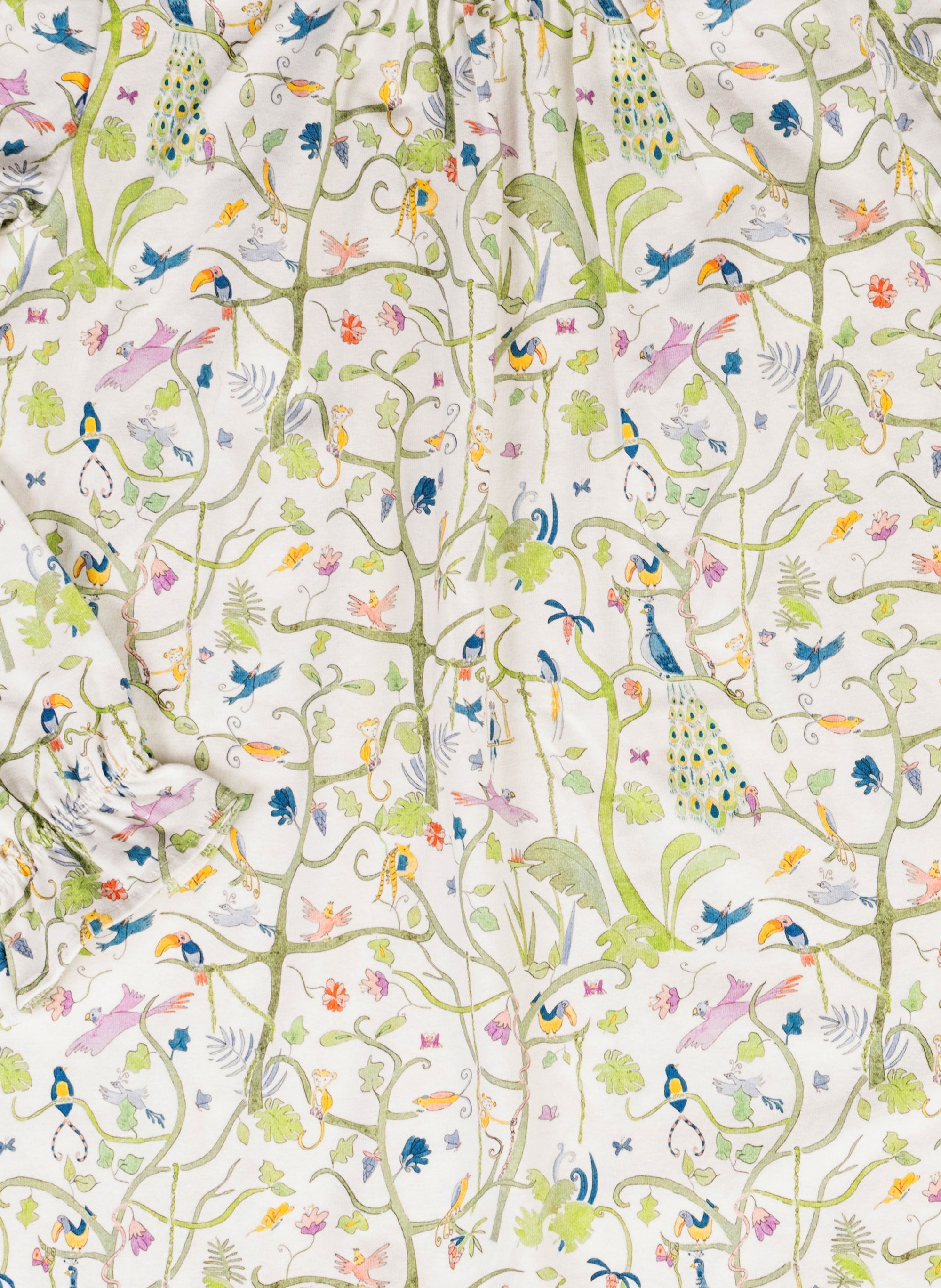 Sunday Morning Loungewear Dress - Tropical Garden