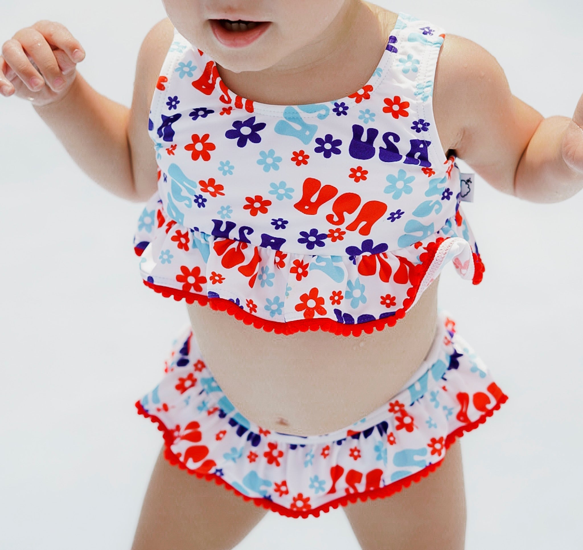 Groovin' Usa Dream Tankini Two Piece Swim Suit