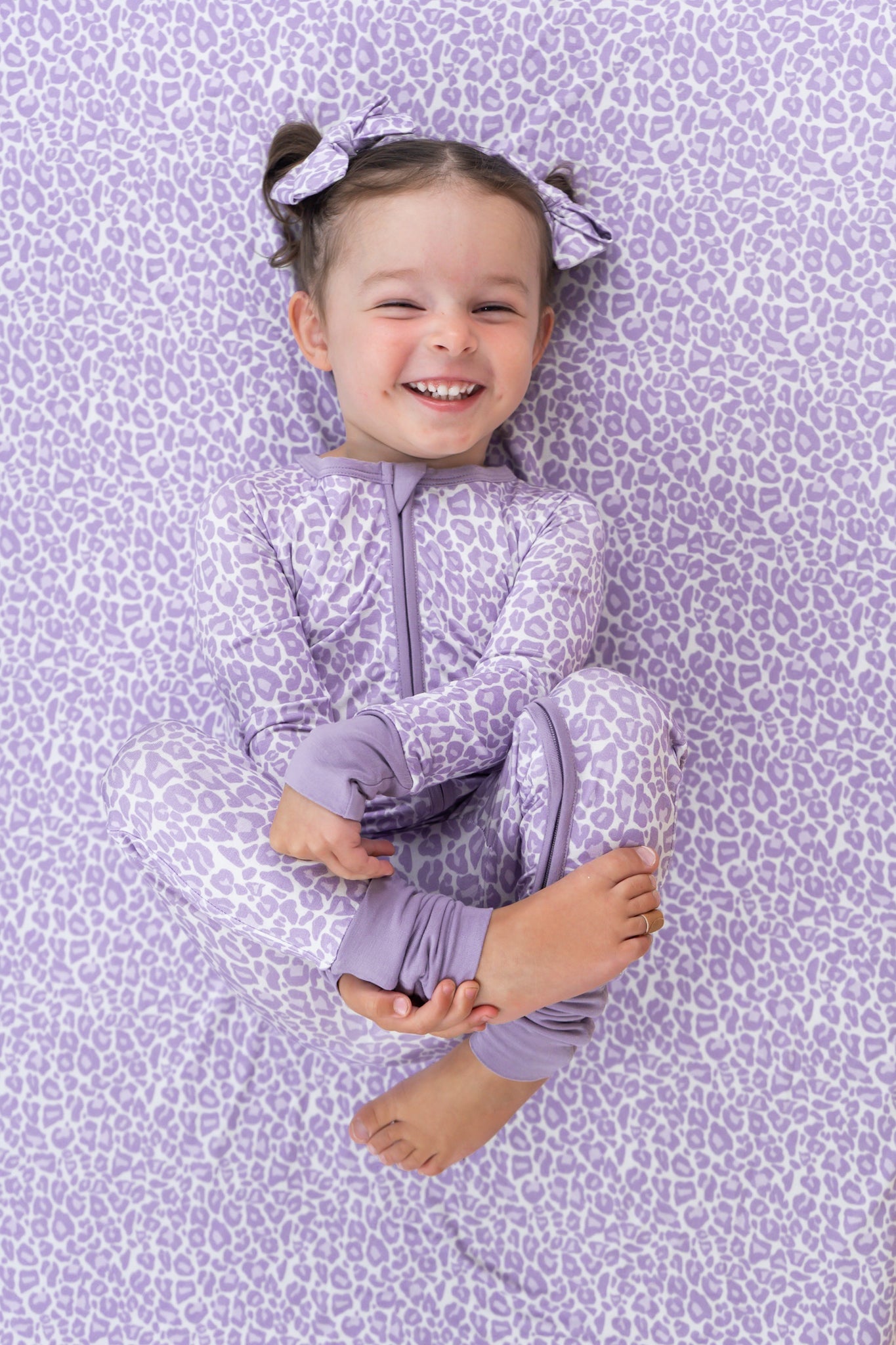 Lavender Leopard Dream Crib Sheet