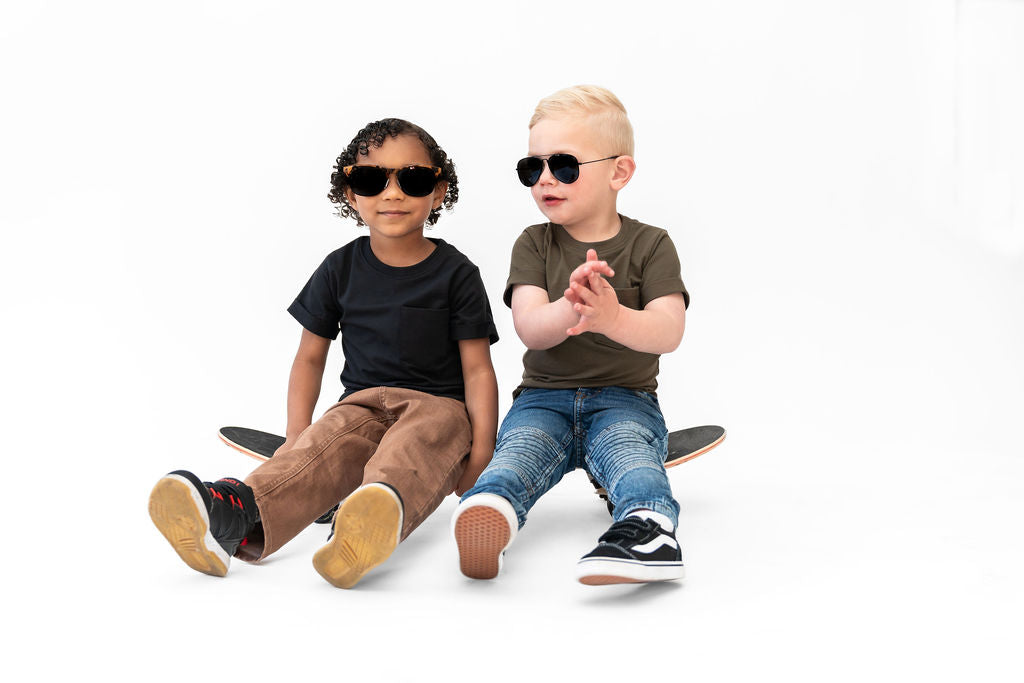 Olive Boxy Kids Tee