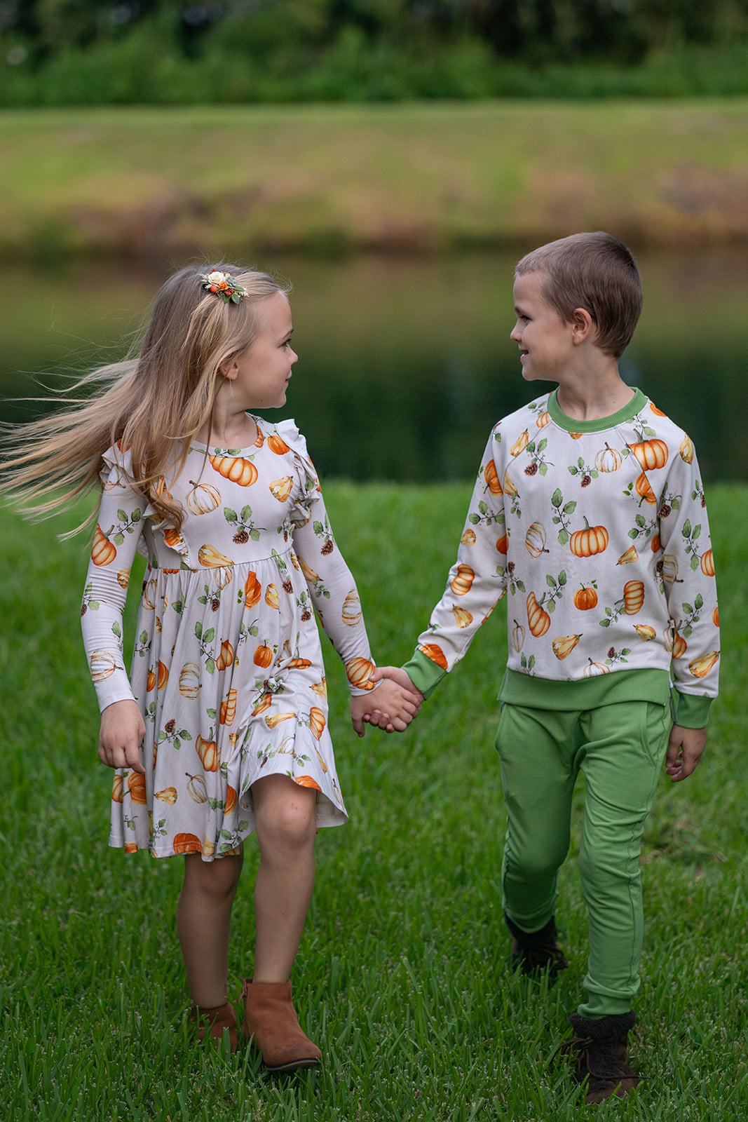 Pick Of The Patch Long Sleeve Ruffle Twirl
