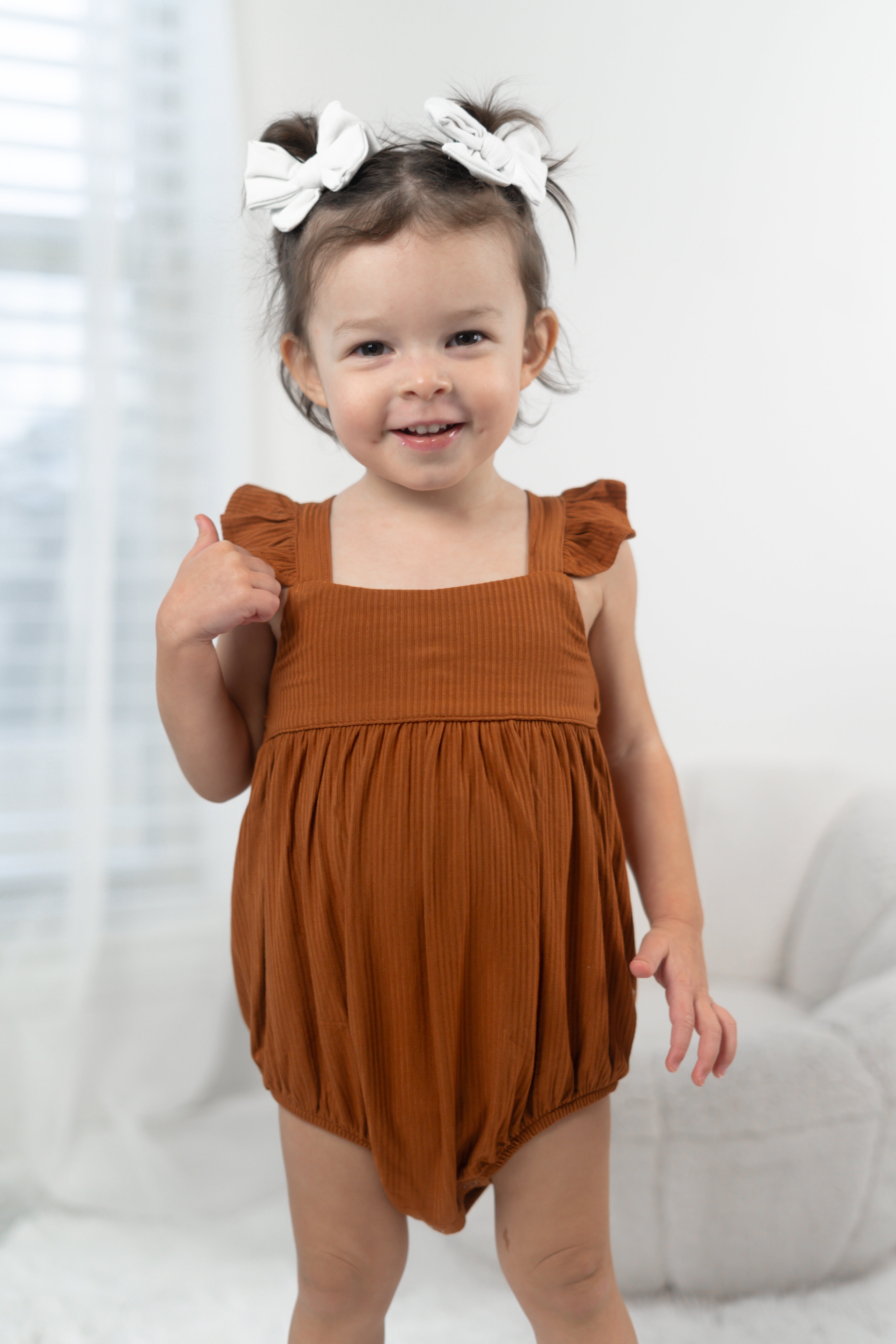 Copper Rib Dream Bubble Romper