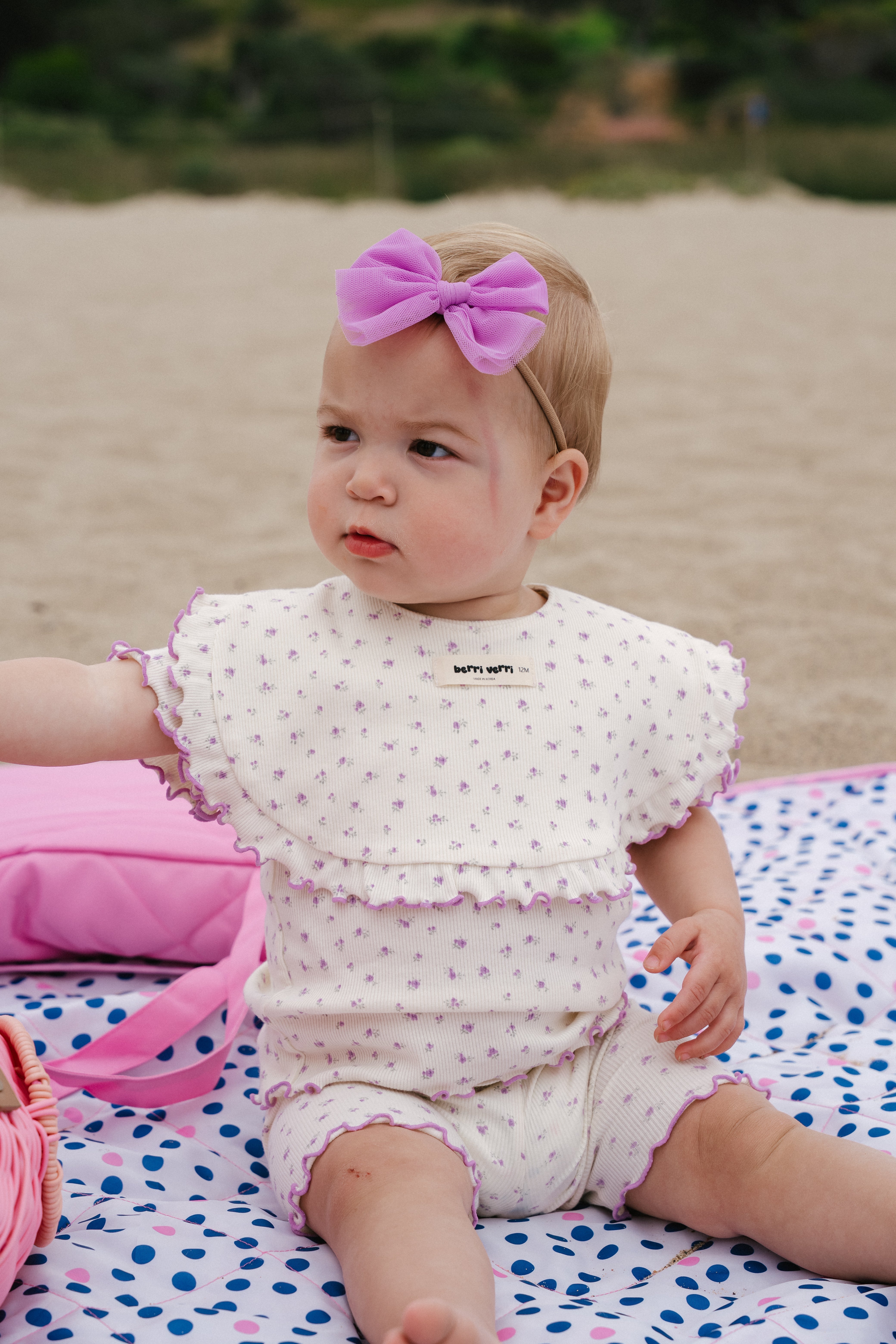 Berry Cotton Pj Set - Purple Floral