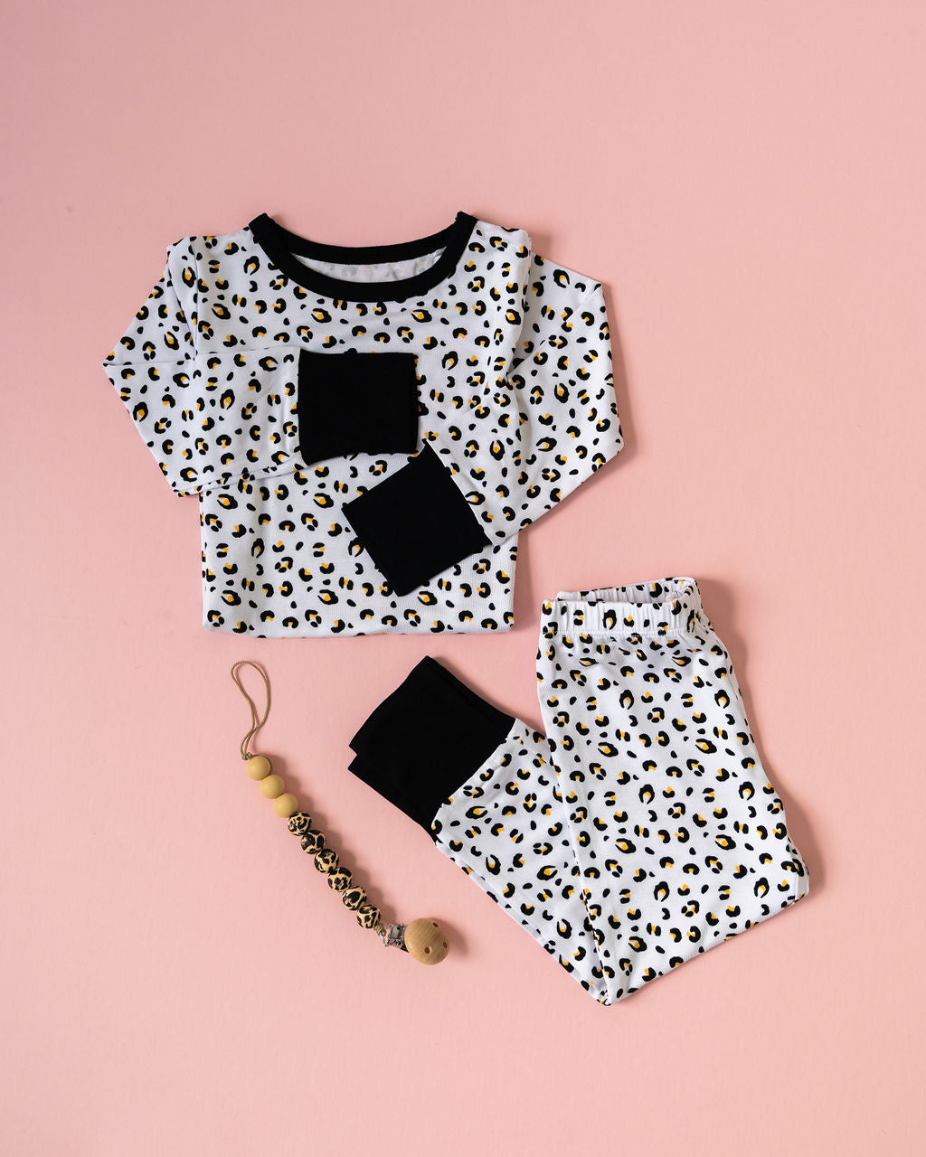 Allie Leopard Bamboo 2-piece Long Sleeve Set
