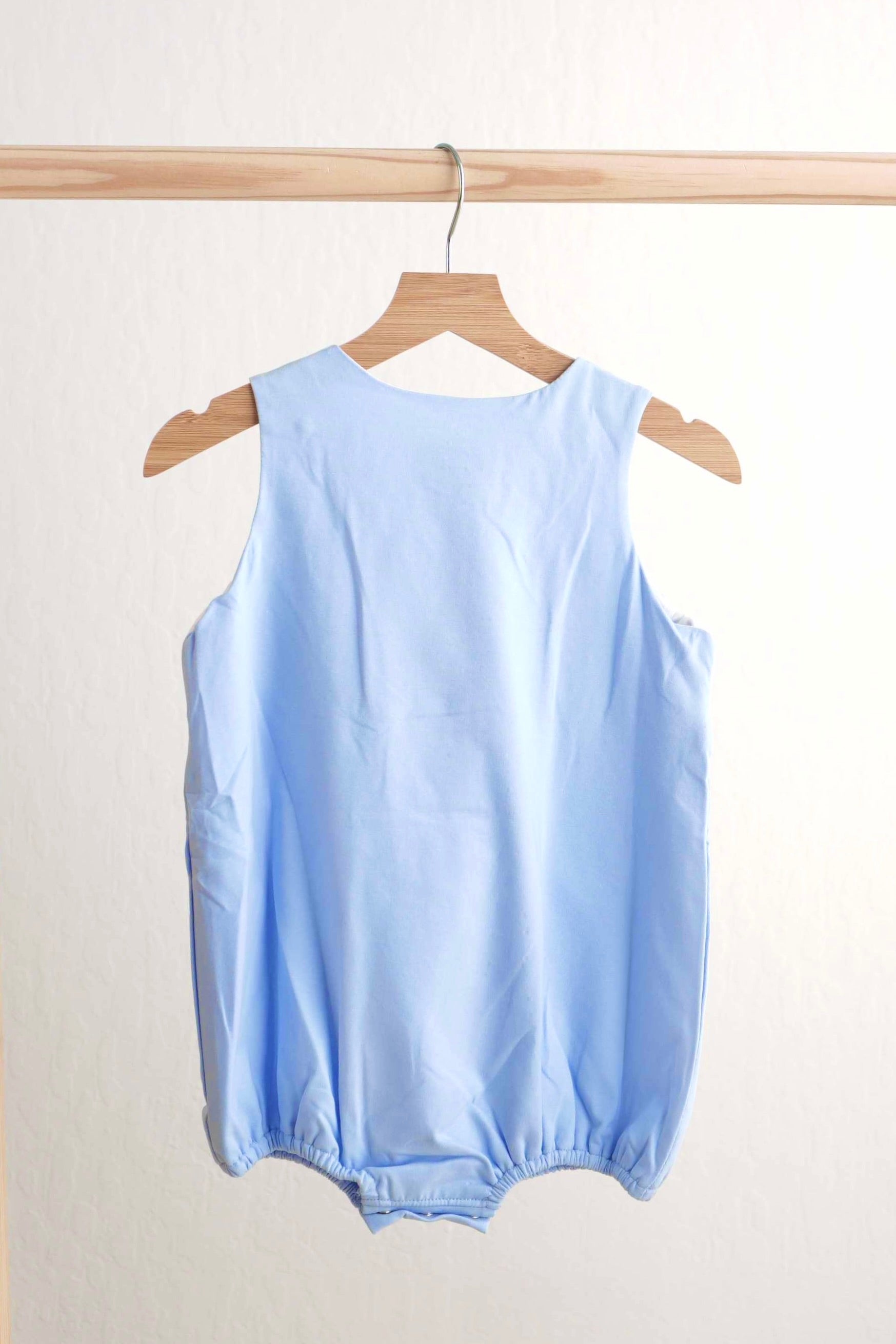 Blue Easter Cross Hand-smokced Boy Bubble