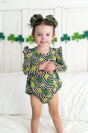Shamrockin' Checks Dream Bubble Romper