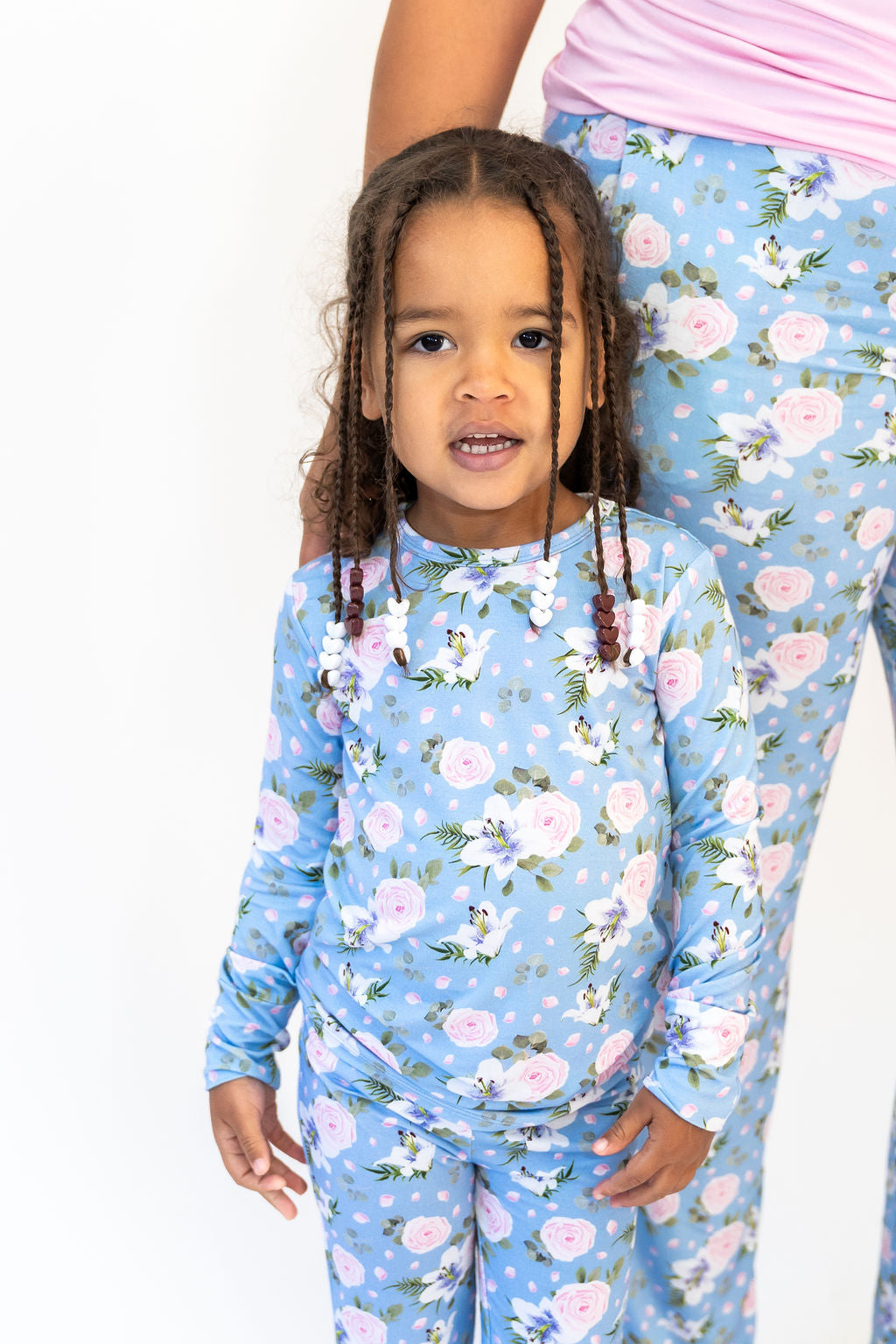Lillian Floral Bamboo 2-piece Long Sleeve Set