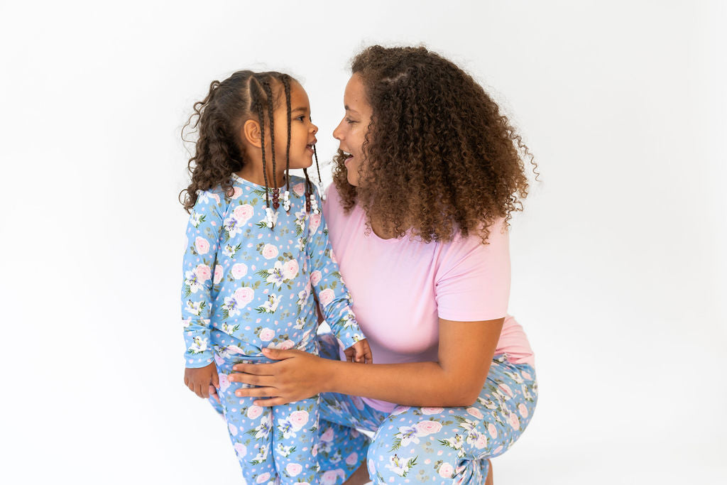Lillian Floral Bamboo 2-piece Long Sleeve Set
