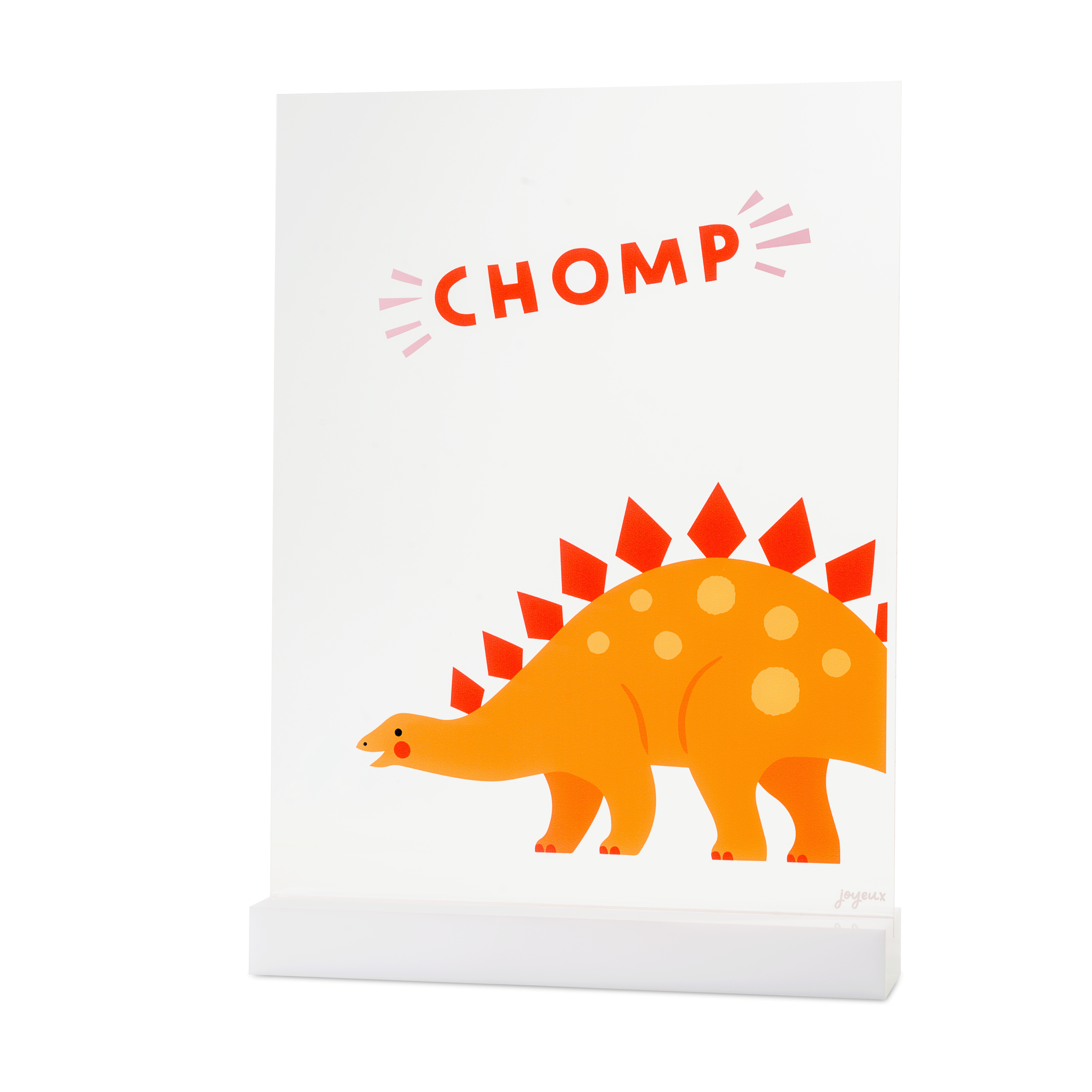 Chomp Dino-mite Acrylic Table Top Sign