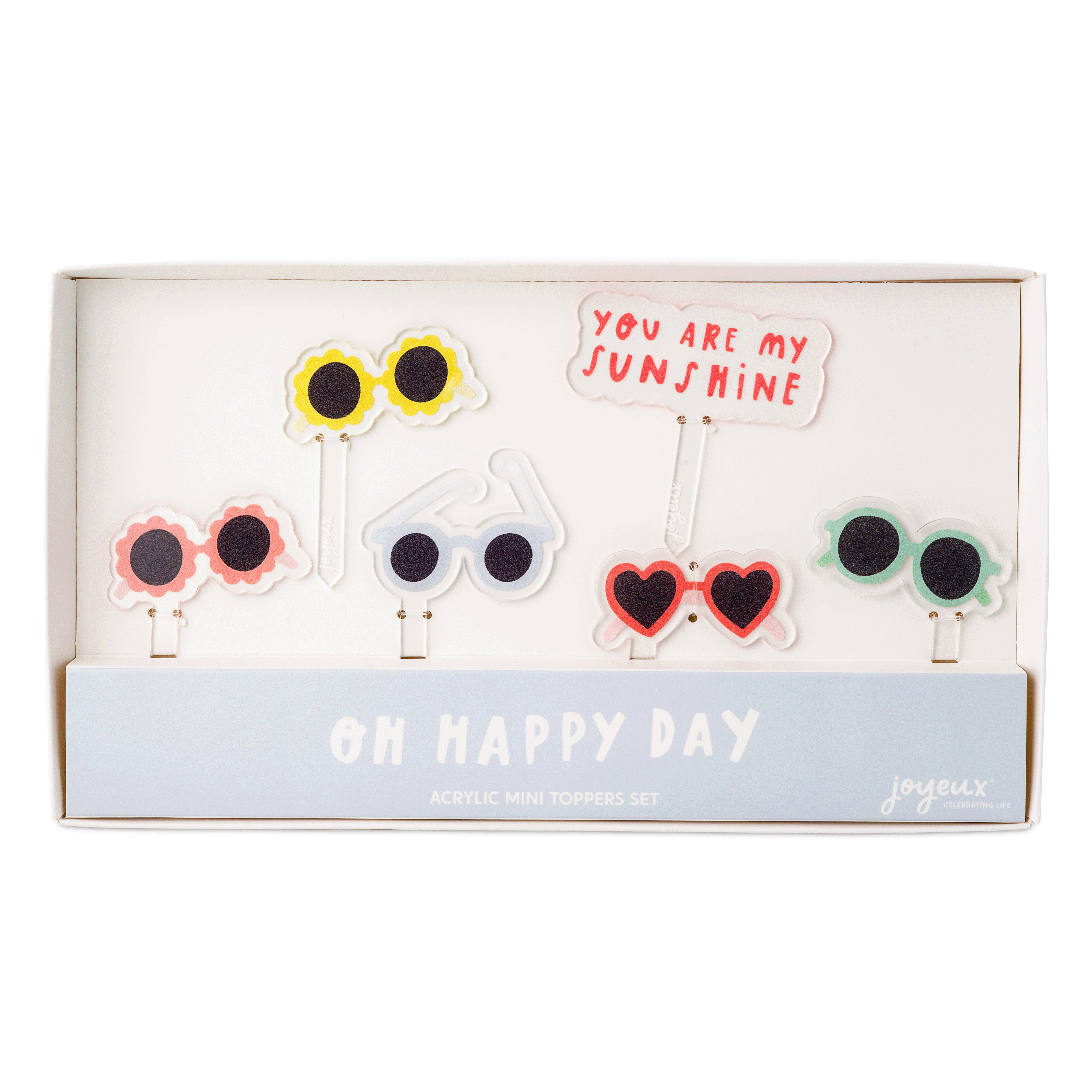 Oh Happy Day Sunnies Acrylic Mini Topper Set