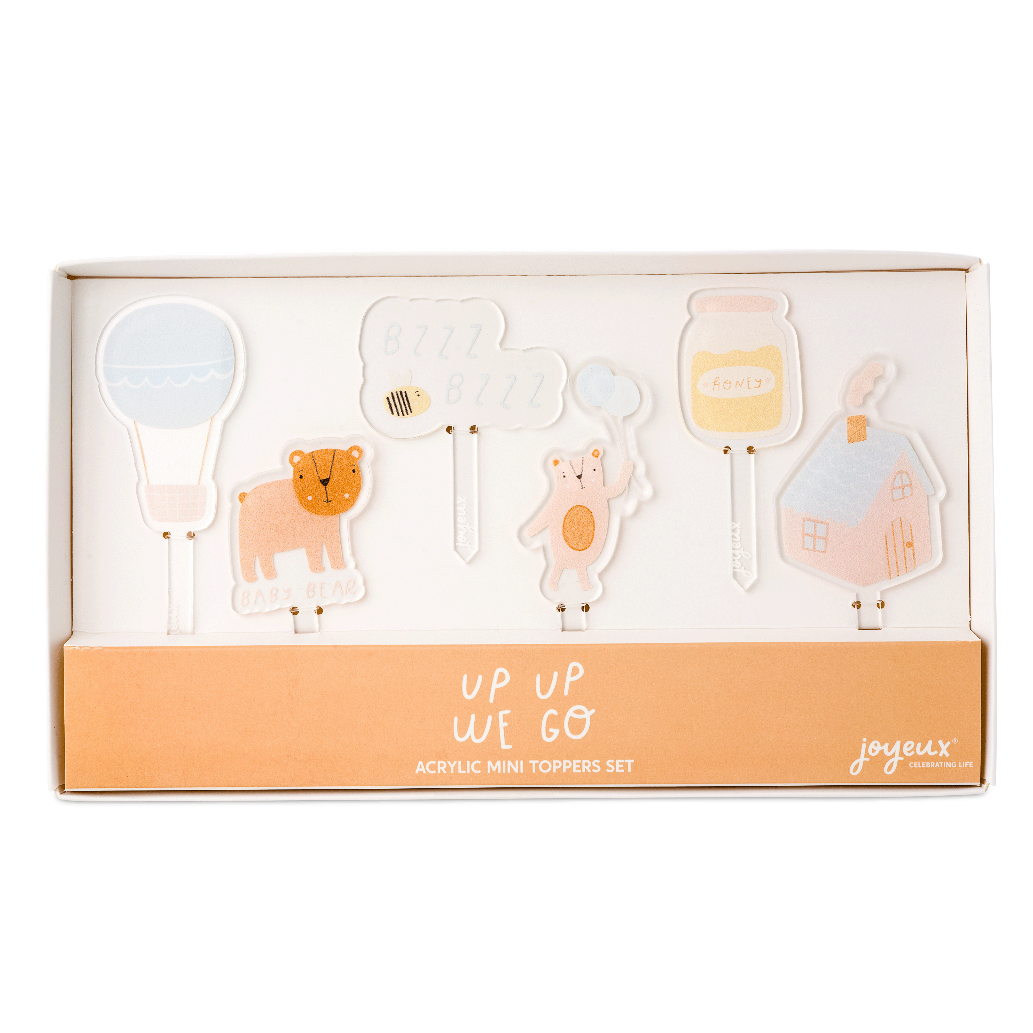 Up Up We Go Acrylic Mini Topper Set