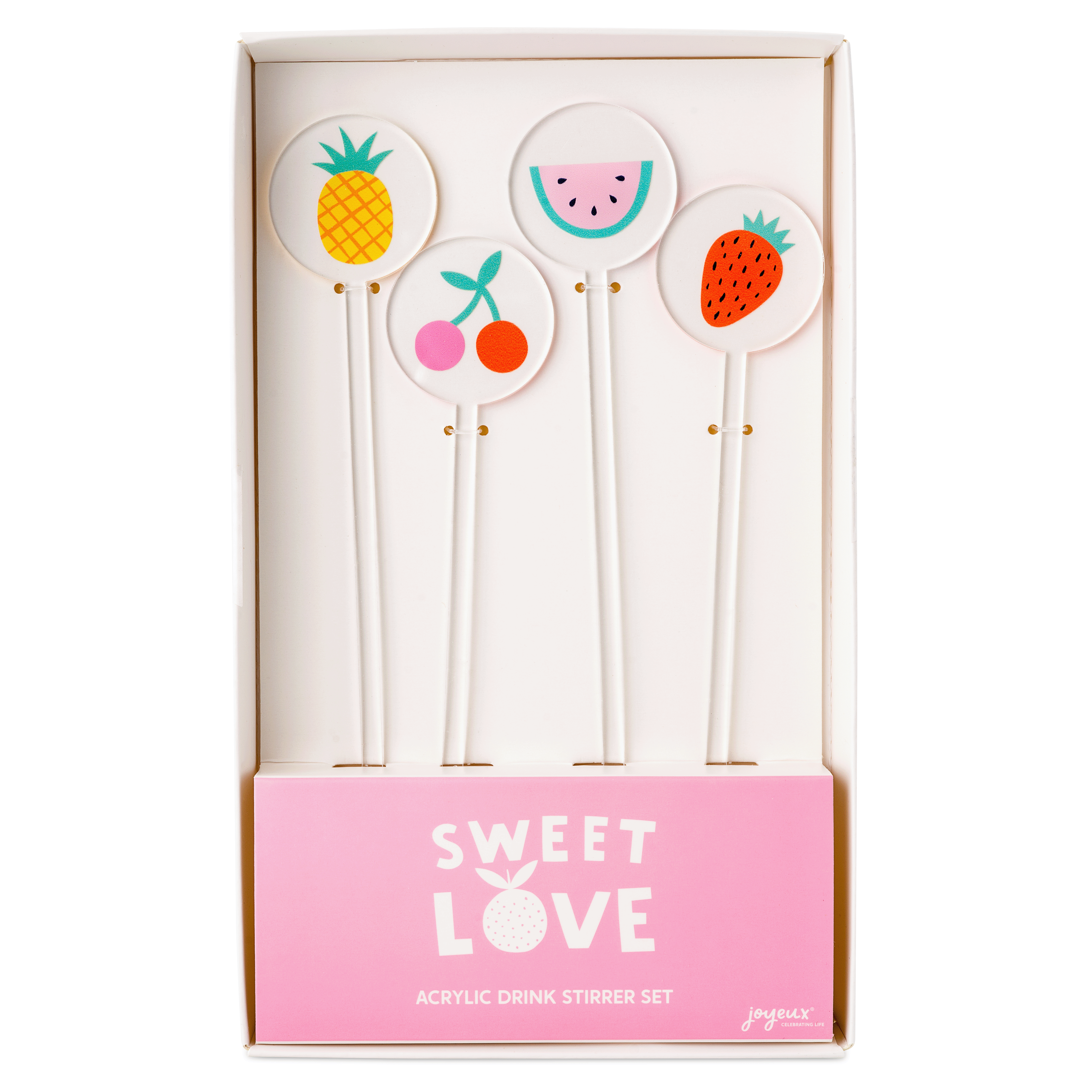 Sweet Love Acrylic Drink Stirrers