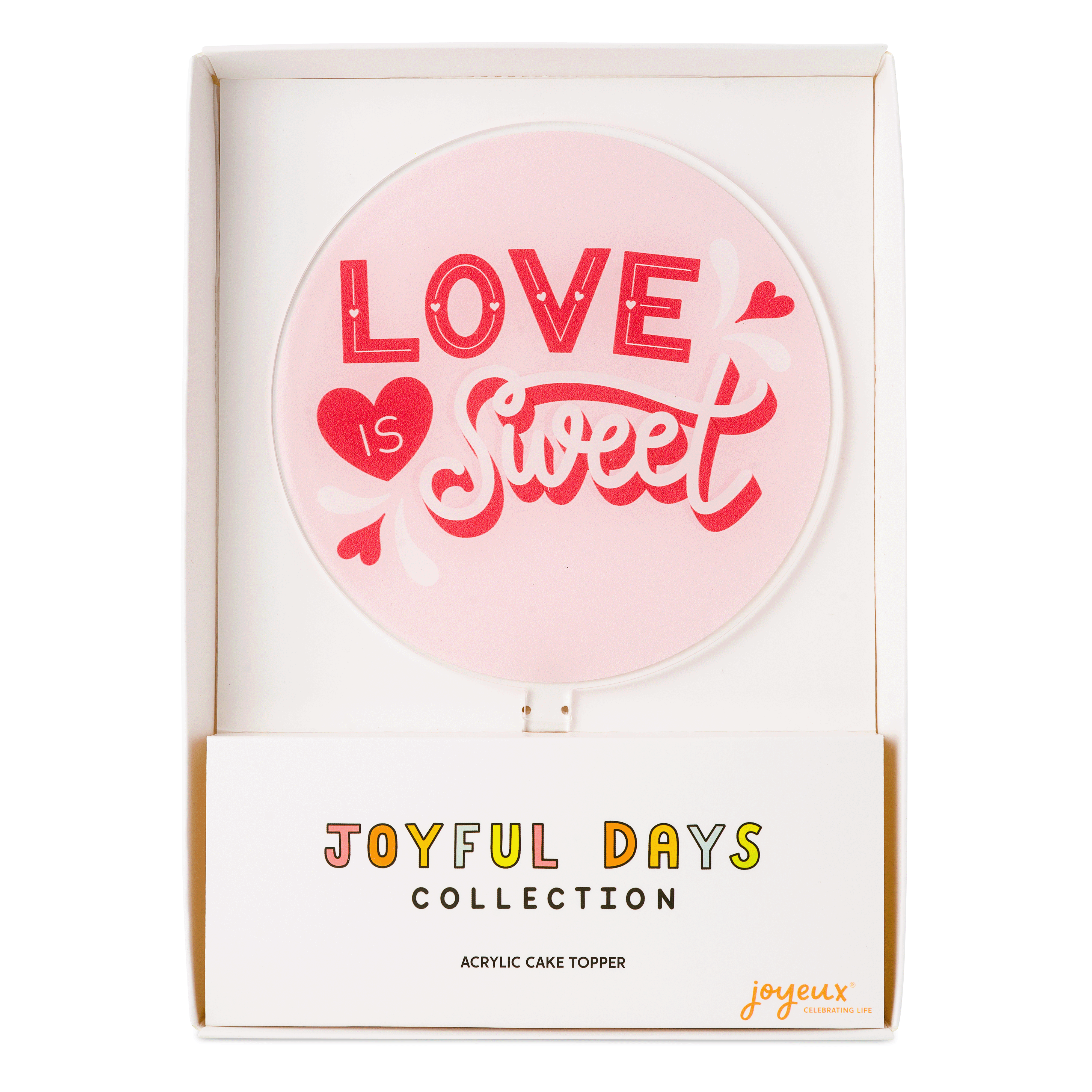 Love Is Sweet Acrylic Cake Topper