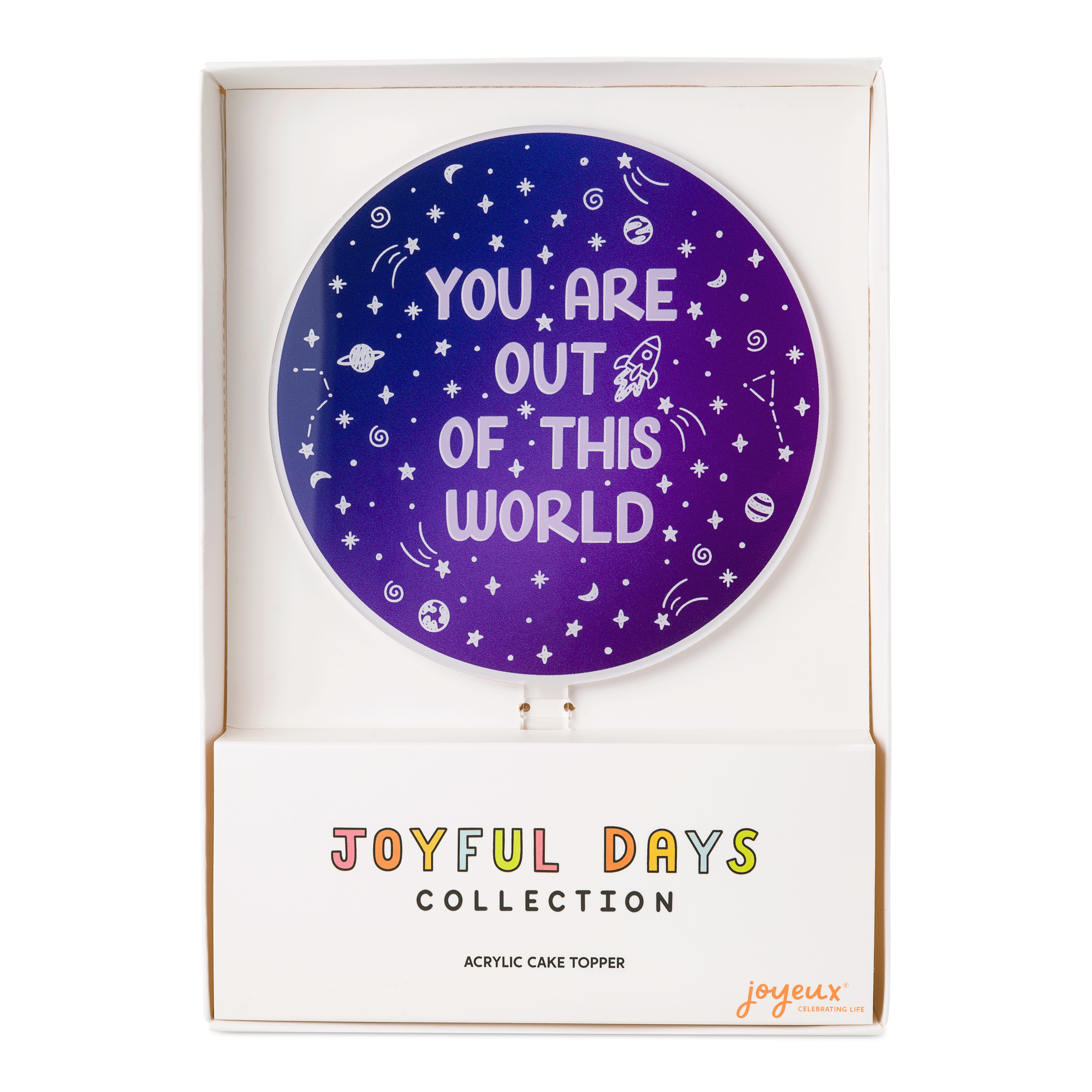 Out Of This World Acrylic Cake Topper