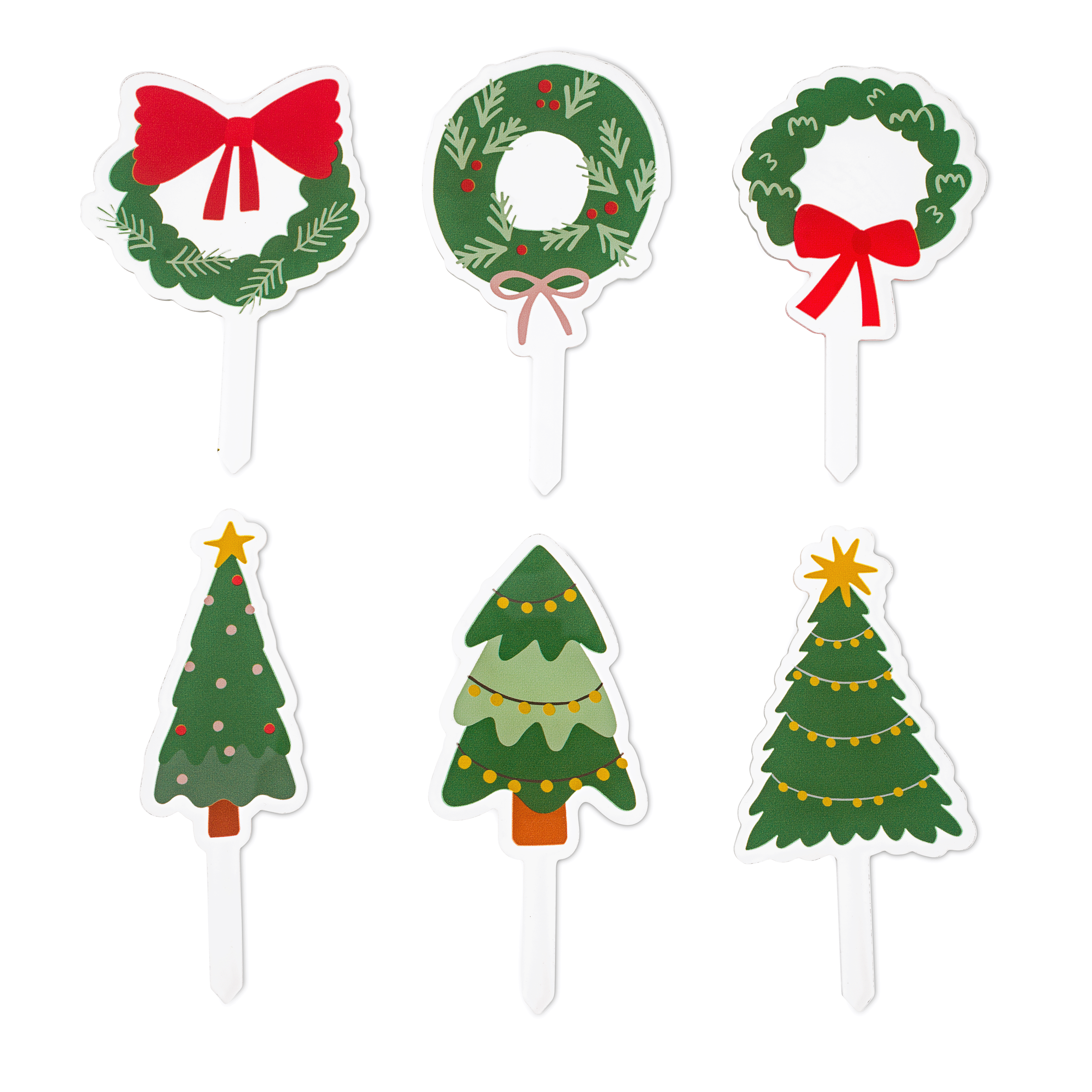 Merry & Bright Acrylic Mini Topper Set