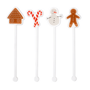 Merry & Bright Acrylic Stirrer Set