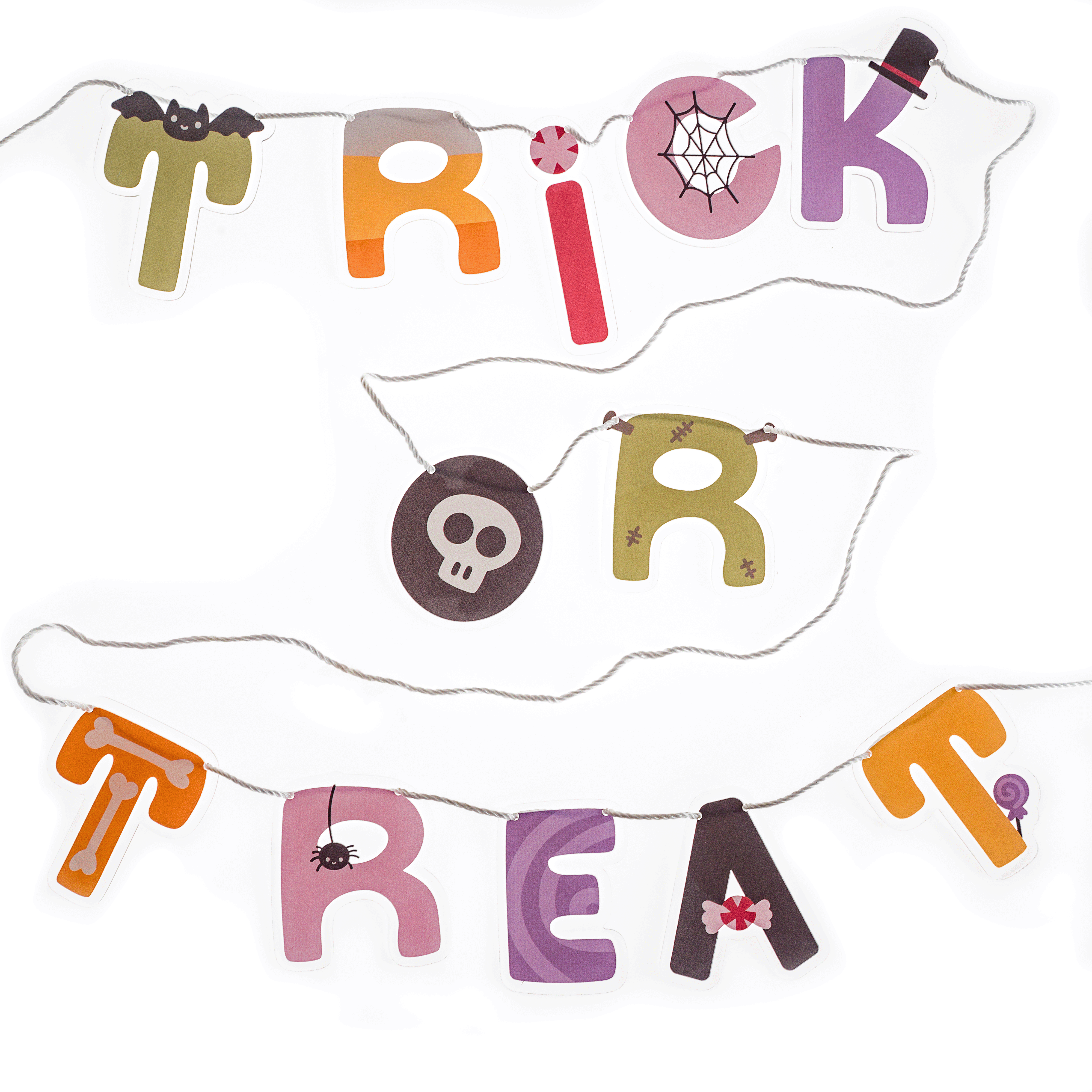 Boo! Trick Or Treat Acrylic Garland