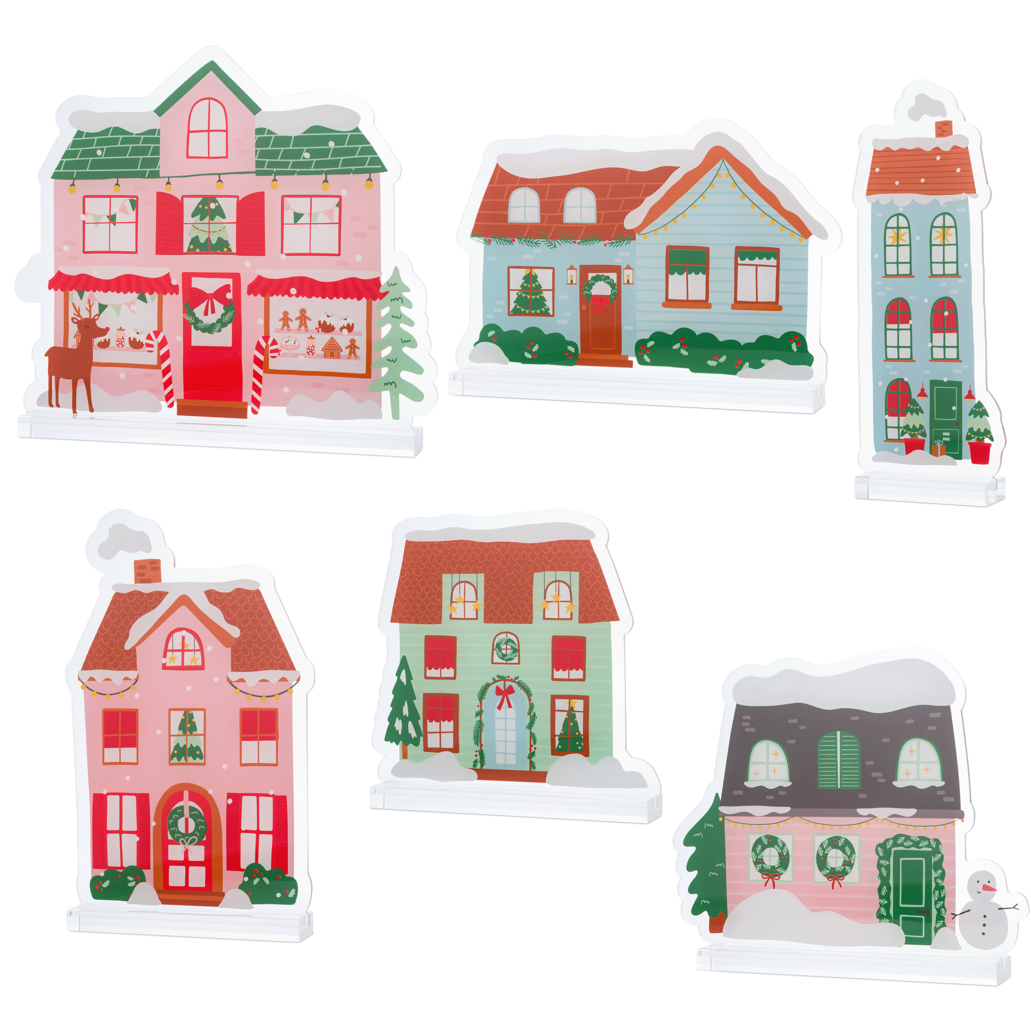 Merry & Bright Acrylic Christmas Village- Christmas Bakeshop