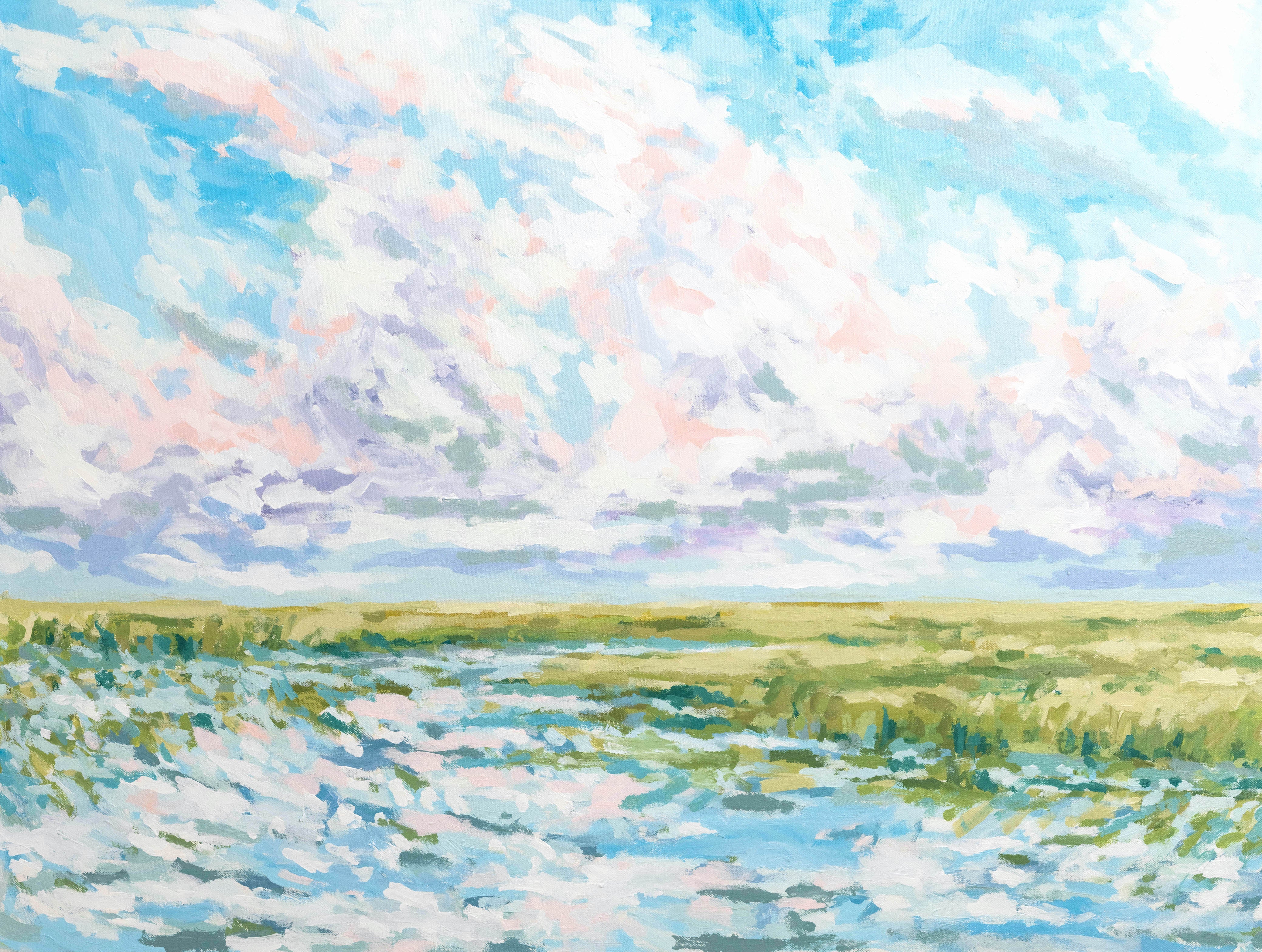 Blushing Marsh Print