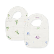 Fish & Turtle Bib Set