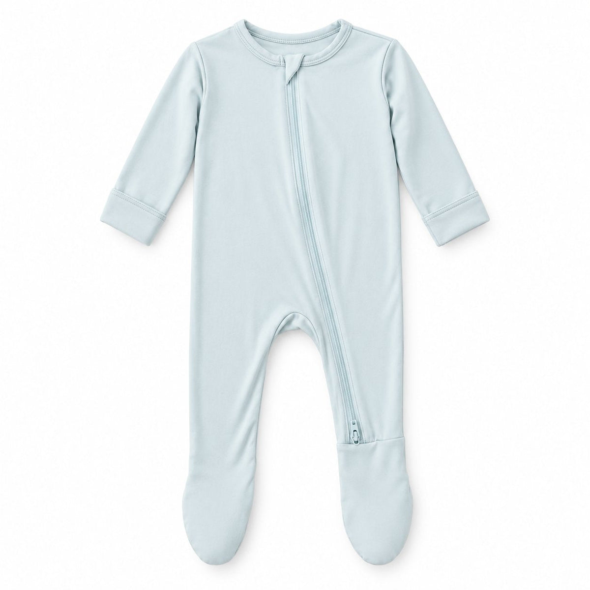 Blue Zippered Footie