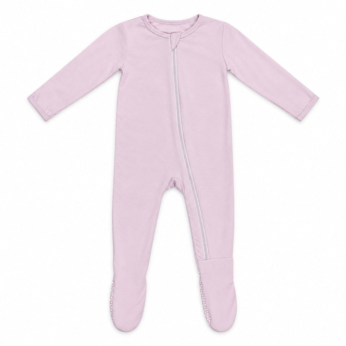 Lavender Zippered Footie