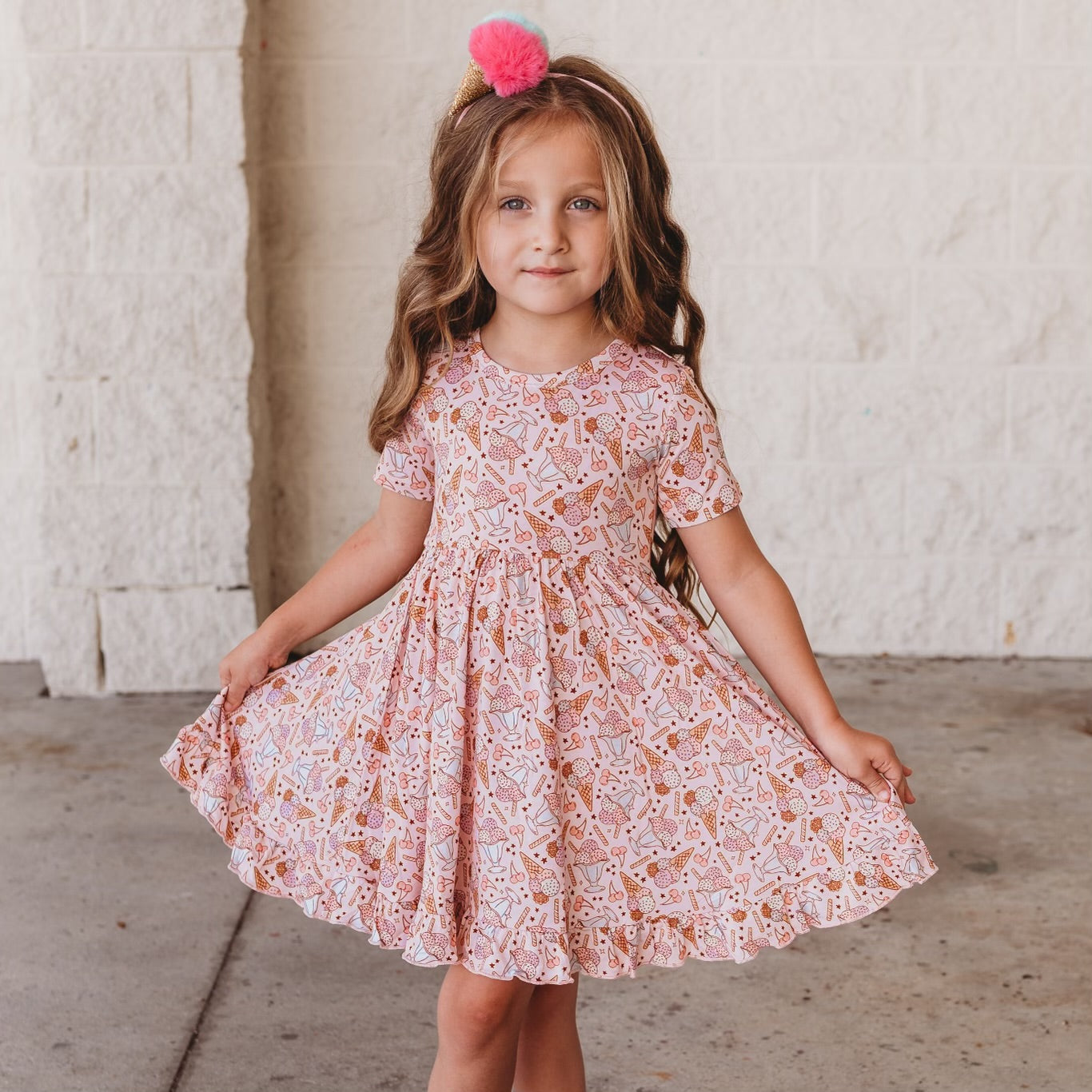 Scoop There It Is Dream Ruffle Dress