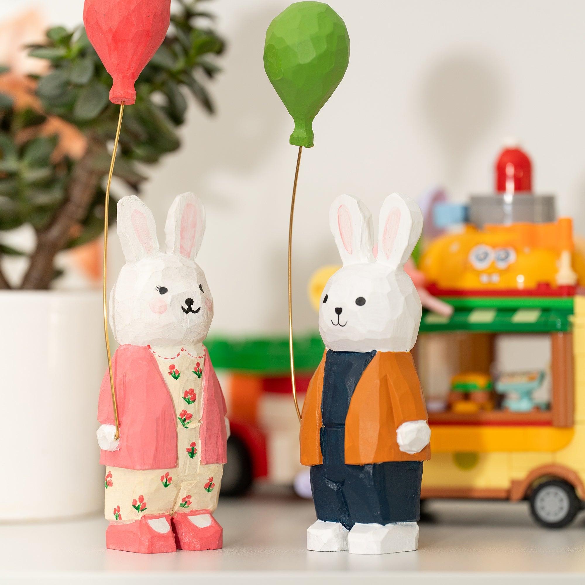 Diy Wooden Bunny Balloon Painting Kit
