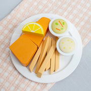 Lenten Friday Fish Fry Wooden Play Food Set - Mini Catholic Kitchen