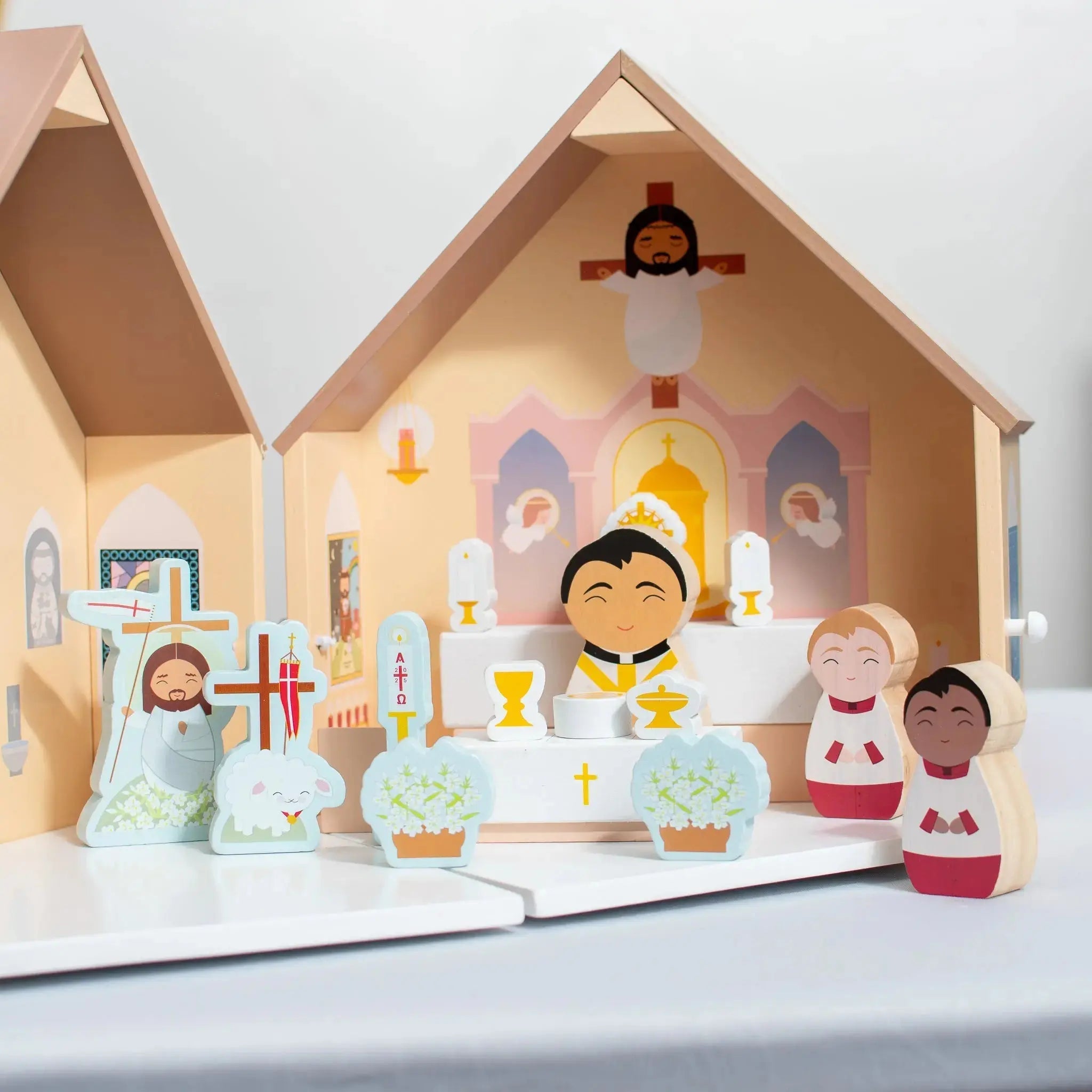 Seasonal Celebration Kit - Add-on For Wooden Church Playset