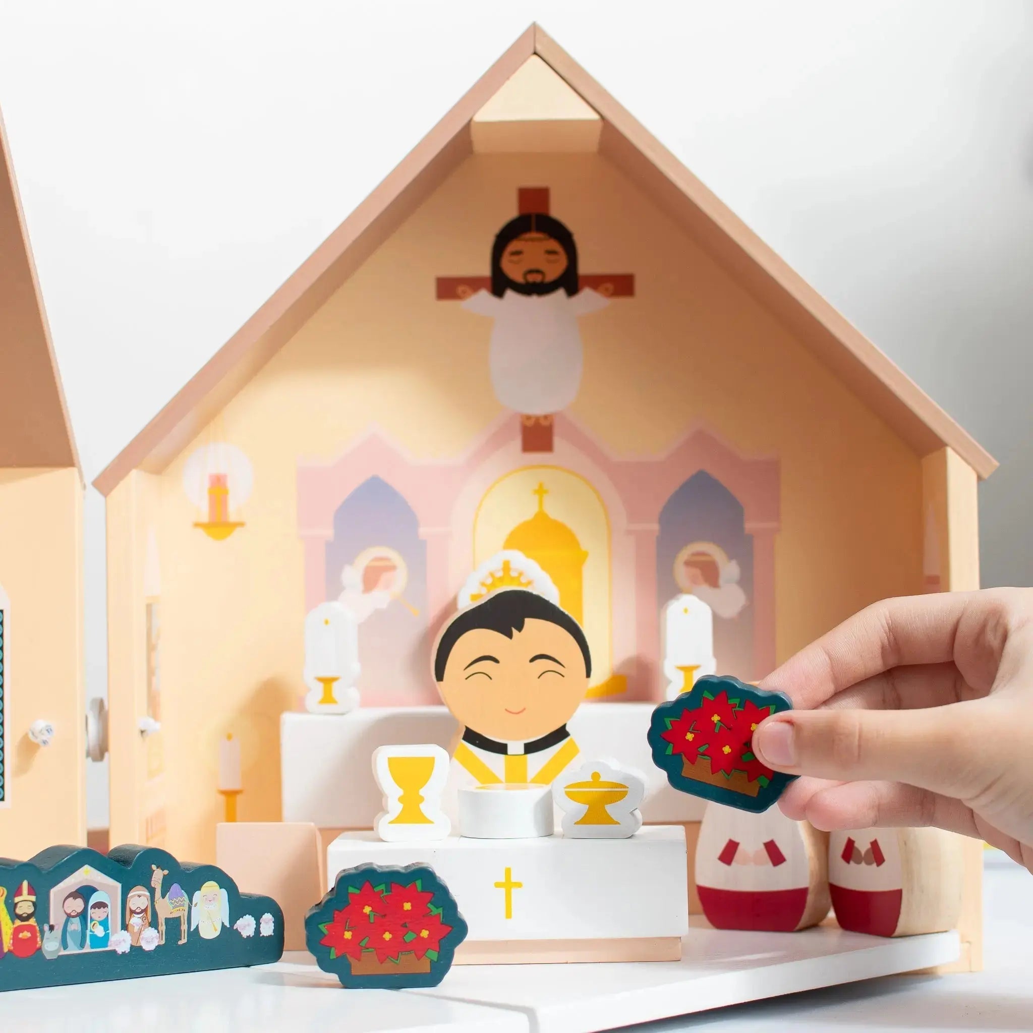 Seasonal Celebration Kit - Add-on For Wooden Church Playset