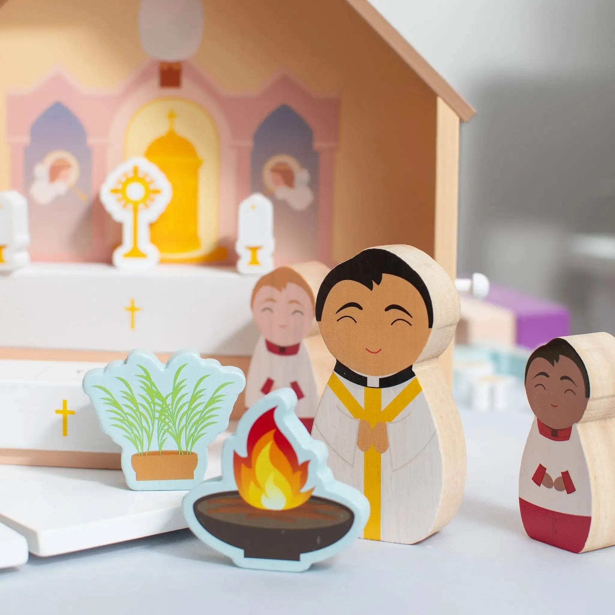 Seasonal Celebration Kit - Add-on For Wooden Church Playset