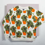 Adult Cat In Pot Sweatshirt