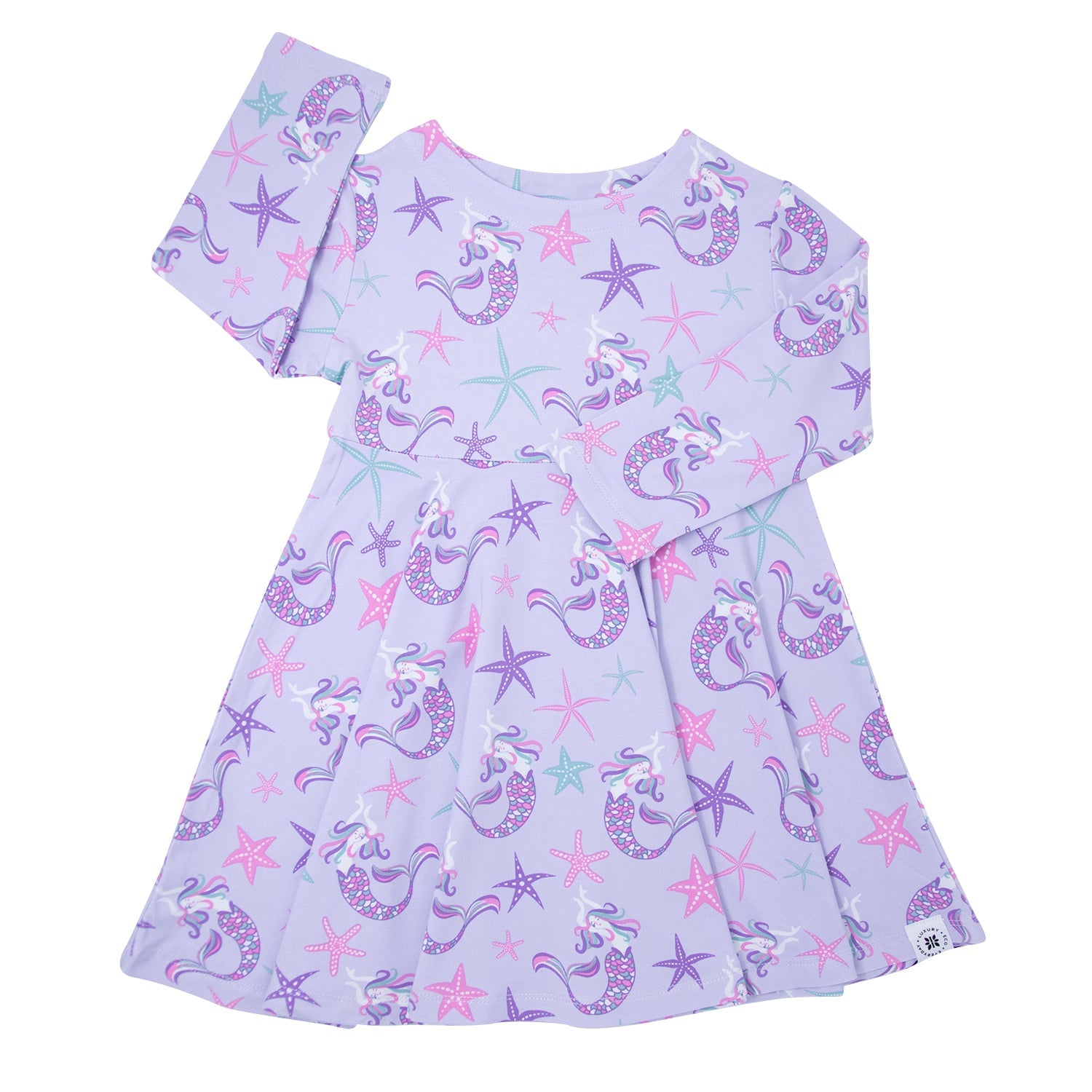 Swirly Girl Dress - Mermaid Purple