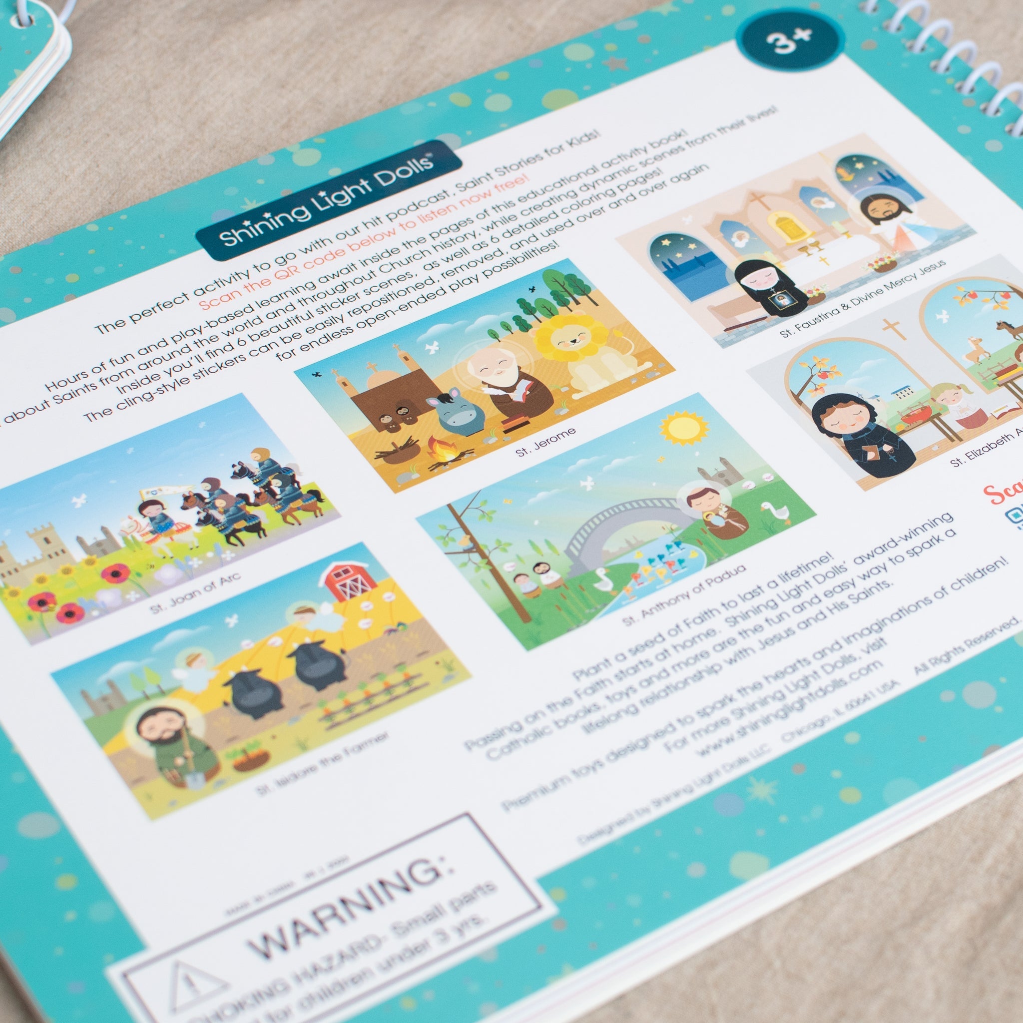 Saintly Scenes Book #4 - Reusable Sticker Scene And Coloring Book