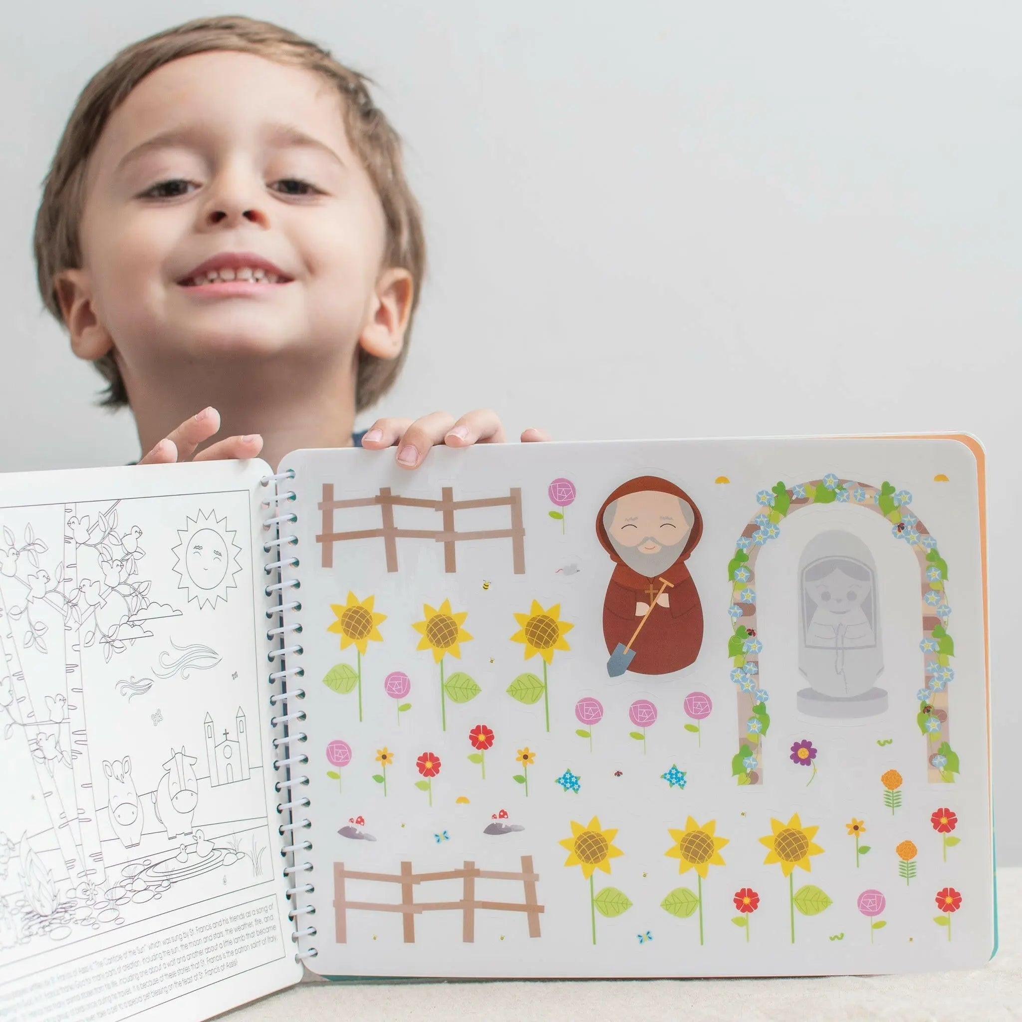 Saintly Scenes Book #3 - Reusable Sticker Scene And Coloring Book