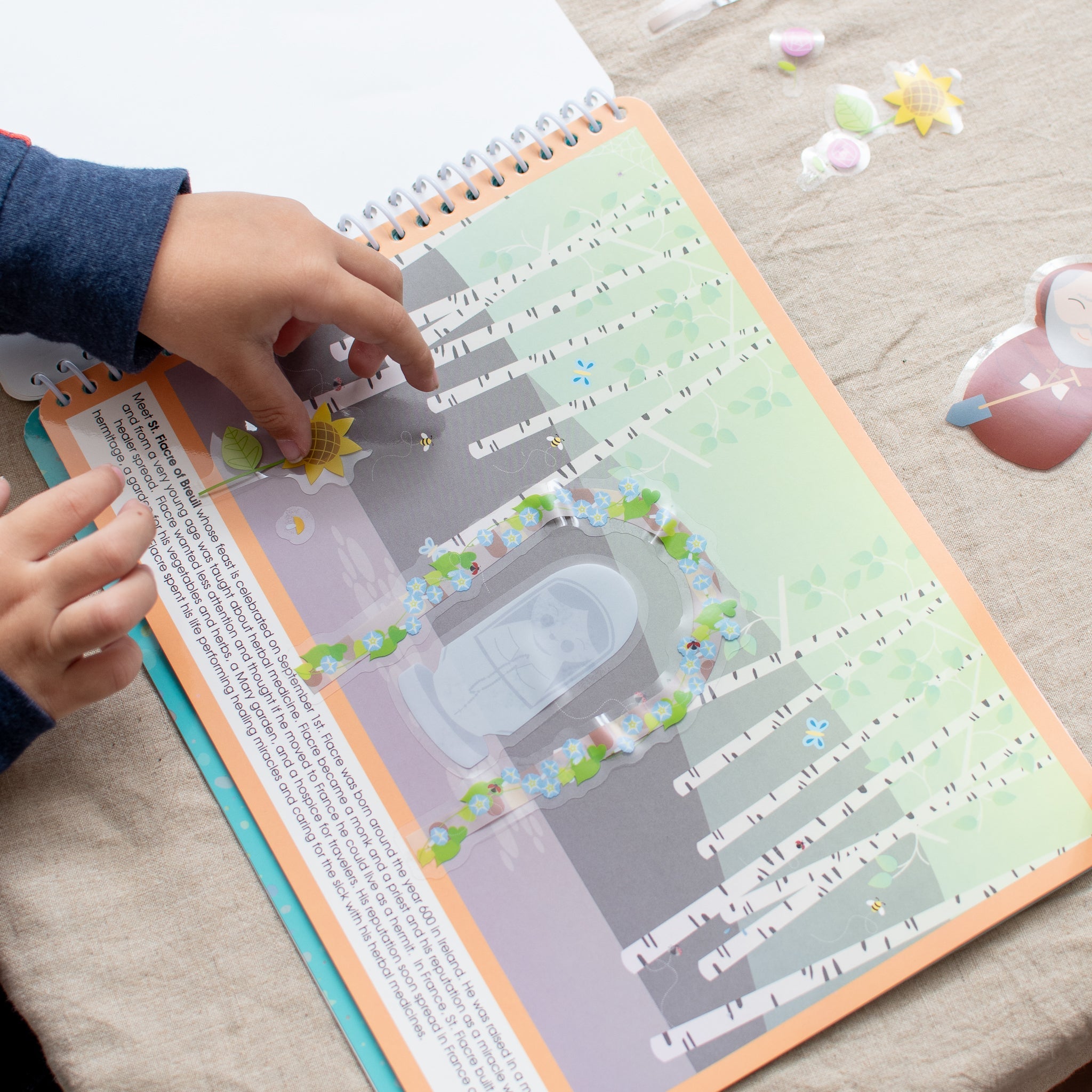 Saintly Scenes Book #3 - Reusable Sticker Scene And Coloring Book