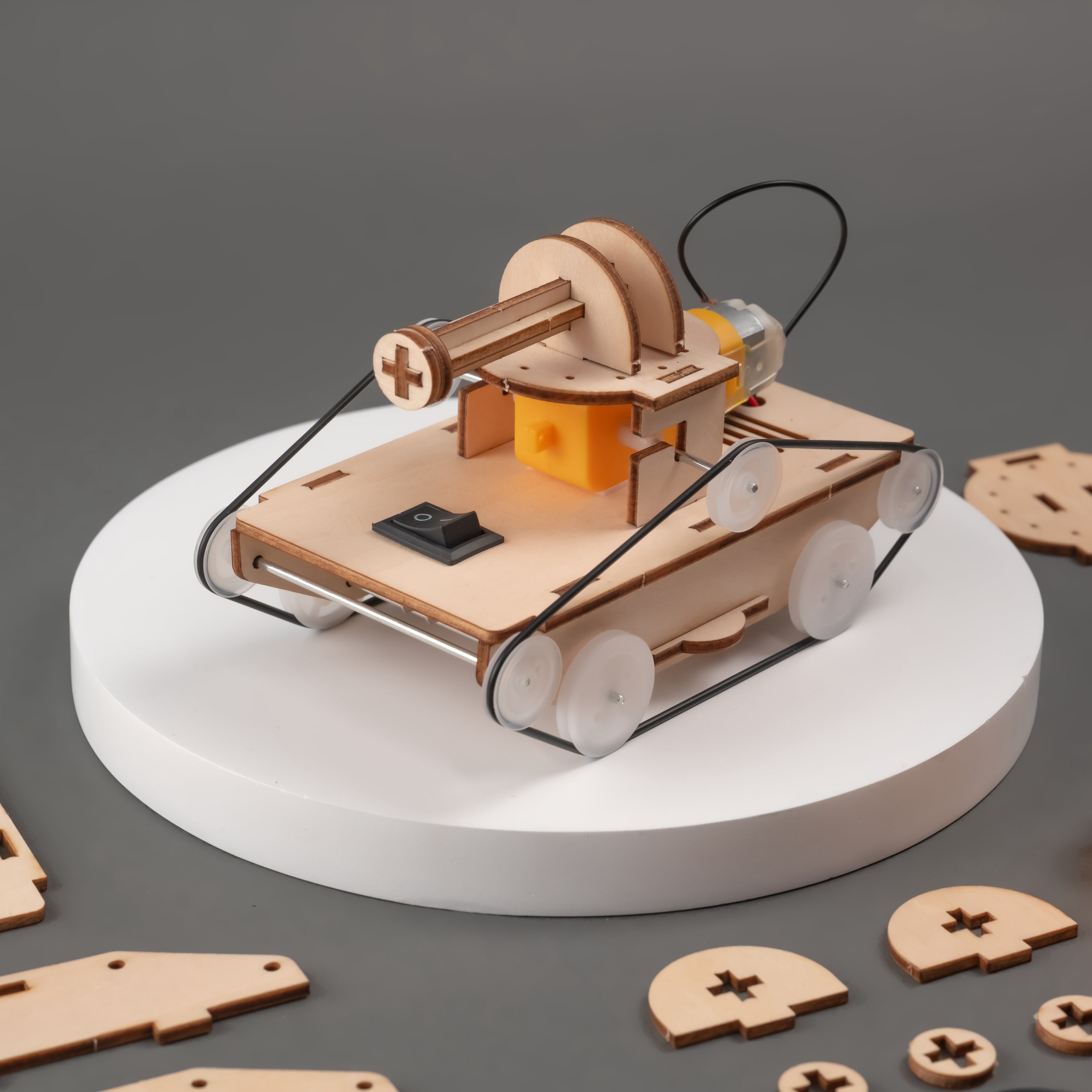 Rubber Bands Tank Diy Kit, Educational Stem Toy