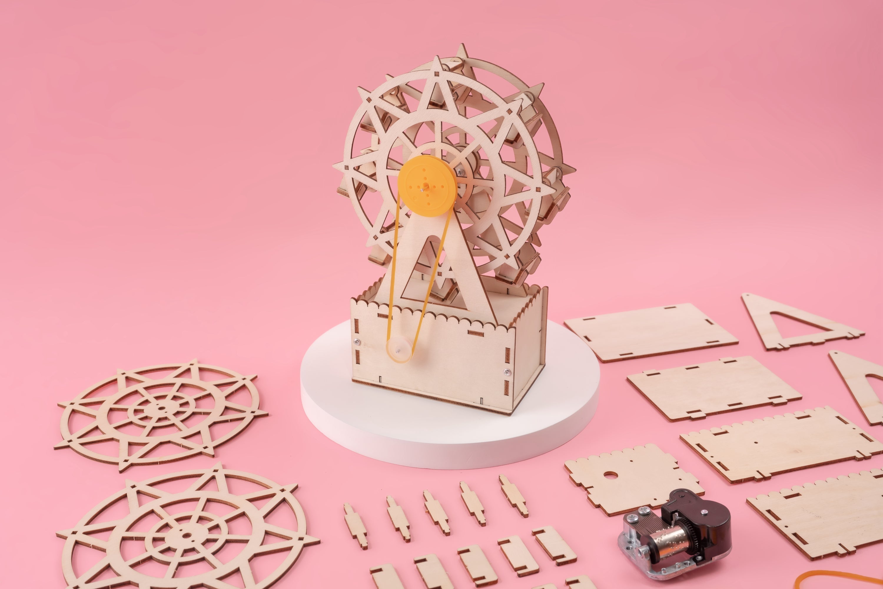 Music Box Ferris Wheel Diy Kit, Educational Stem Toy
