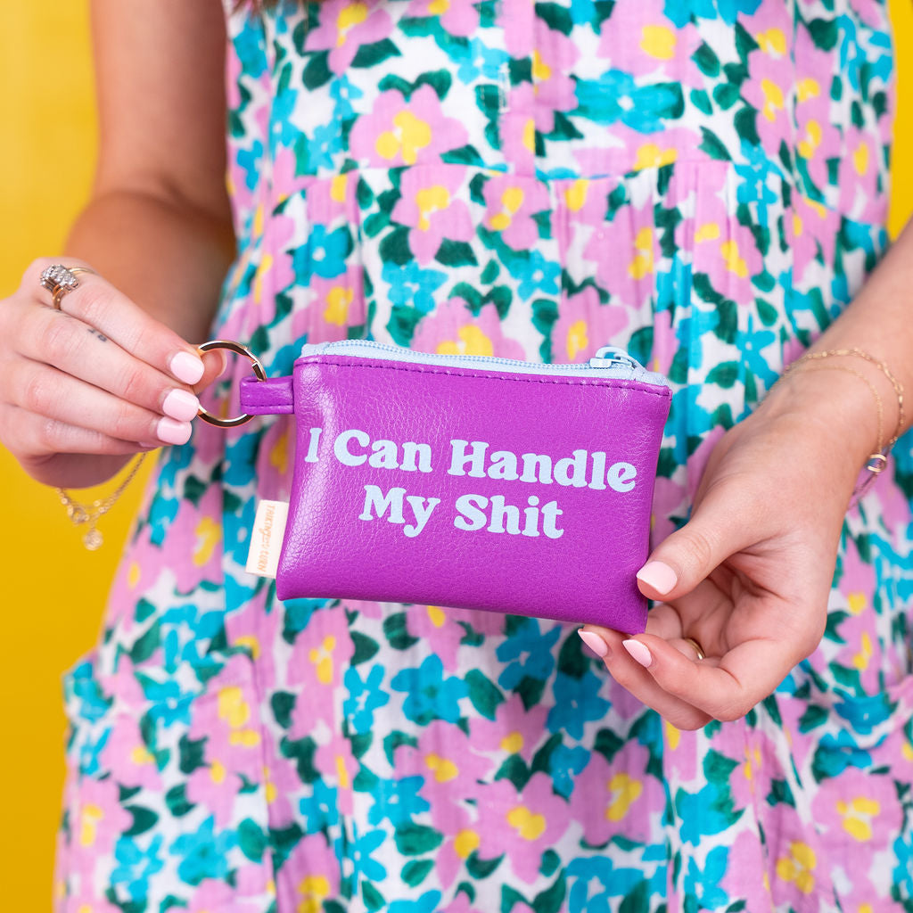 Color Block Penny Key Rings