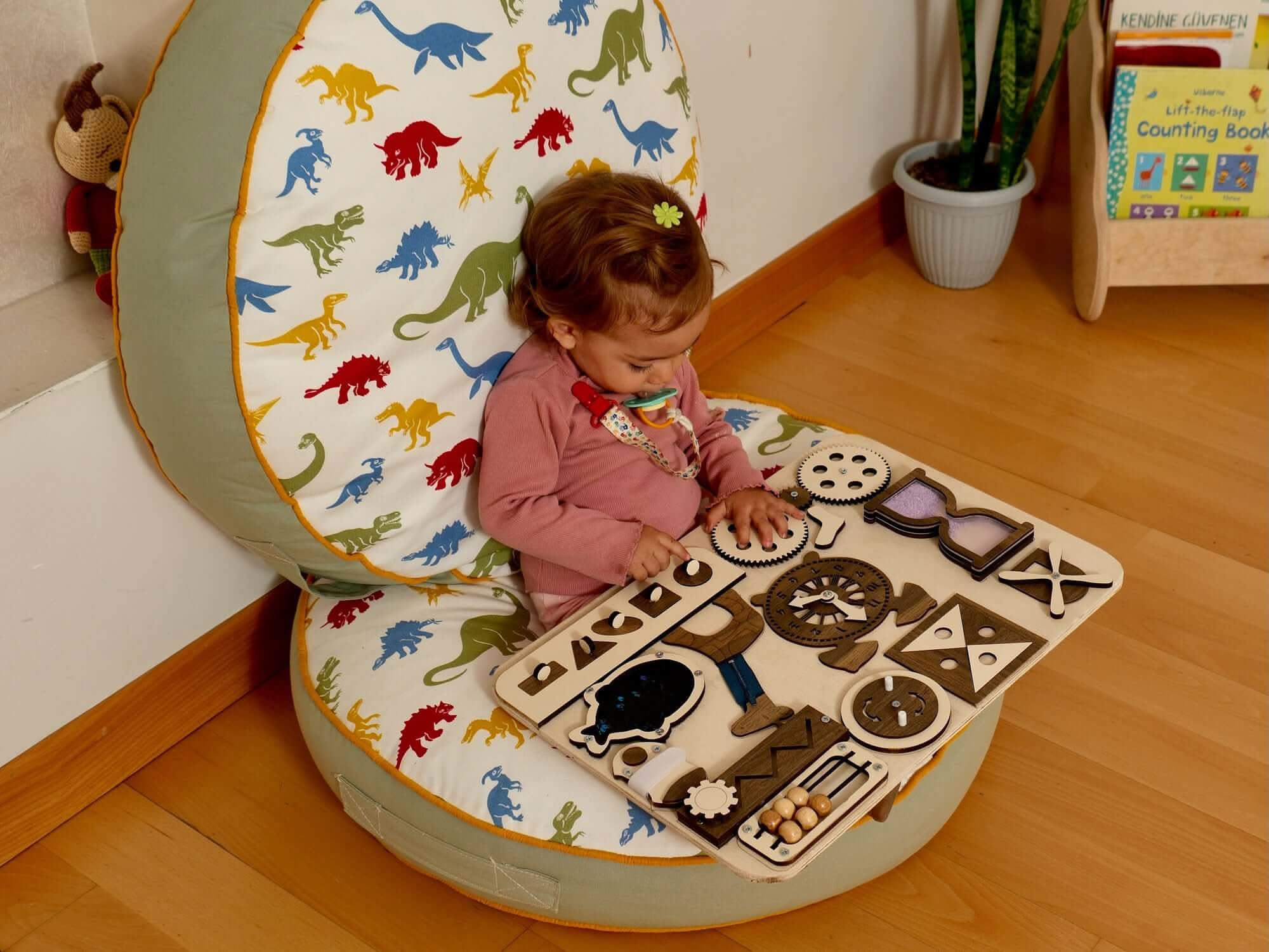 Wooden Busy Board For Toddlers
