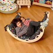 Medium Montessori Climbing Arch/rocker With Pillow & Ramp Set