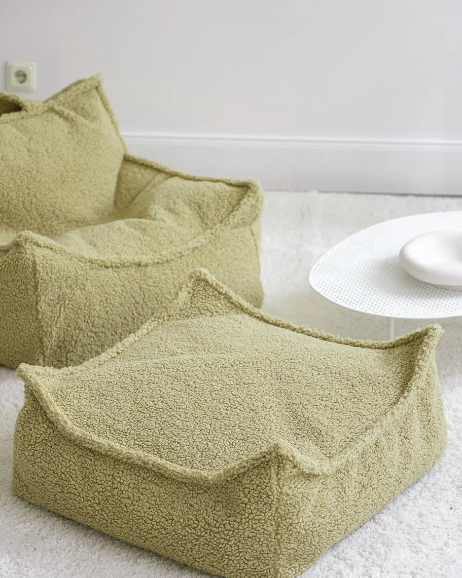 Matcha Beanbag Chair And Ottoman Set