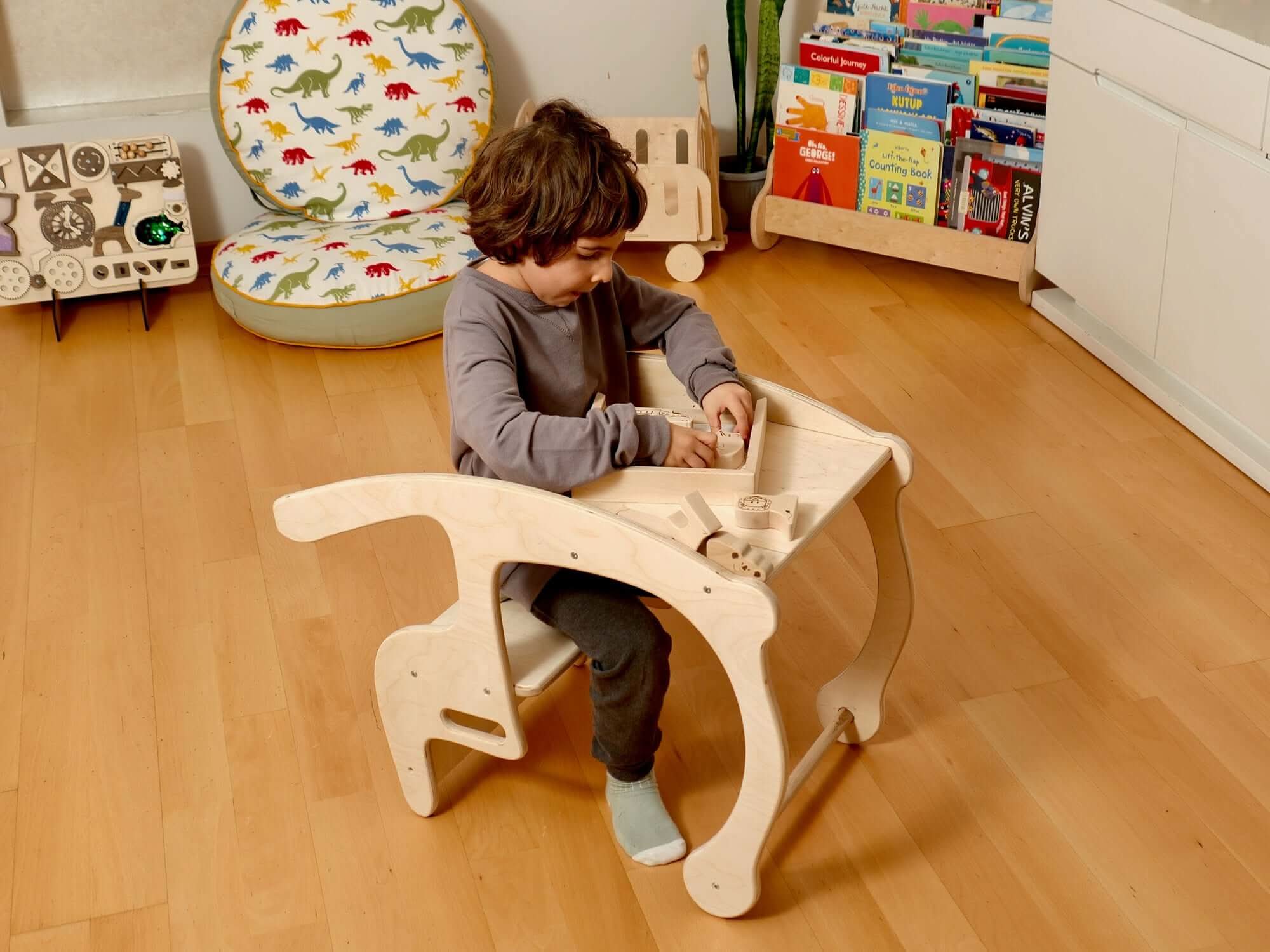 Toddler Rocking Chair And Table Set: Eco-friendly By