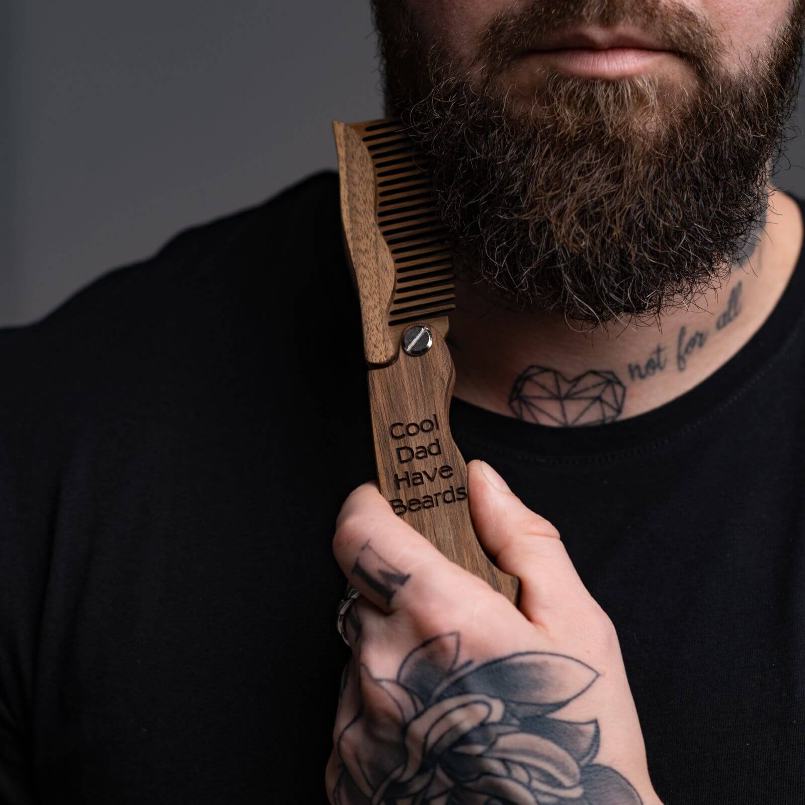 Wooden Beard Comb - Dad's Comb